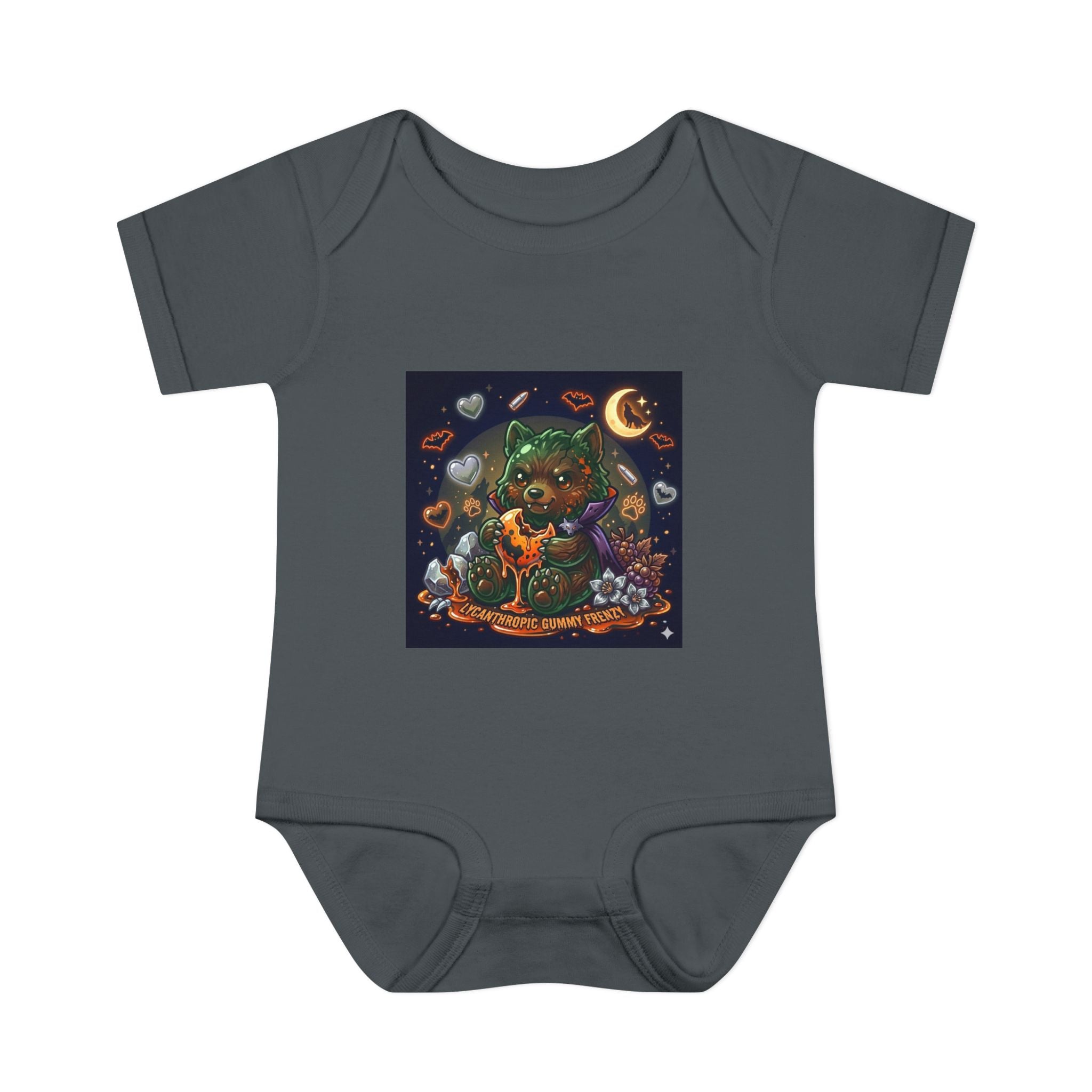 Baby Bodysuit — Cute Halloween Werewolf Gooey Bear