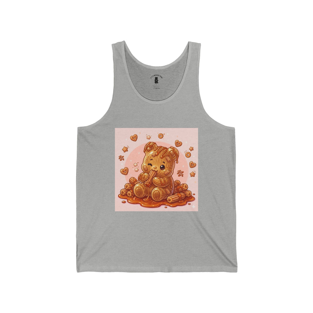 Yummy Churro & Dulc de Leche Gooey Gummy Bear — Cute Graphic Tank Top