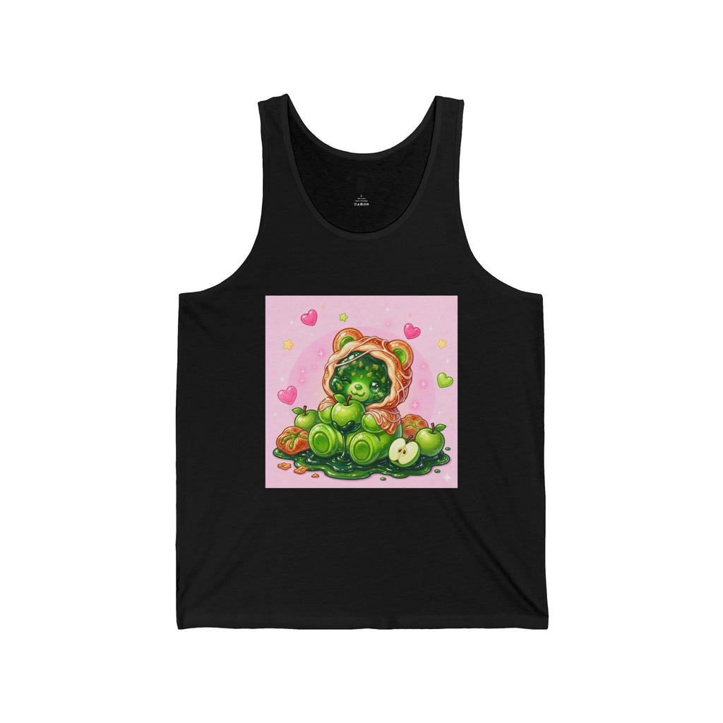 Green Apple Danish, Special Puff Pastry Gooey Gummy Bear — Kawaii Graphic Tank Top