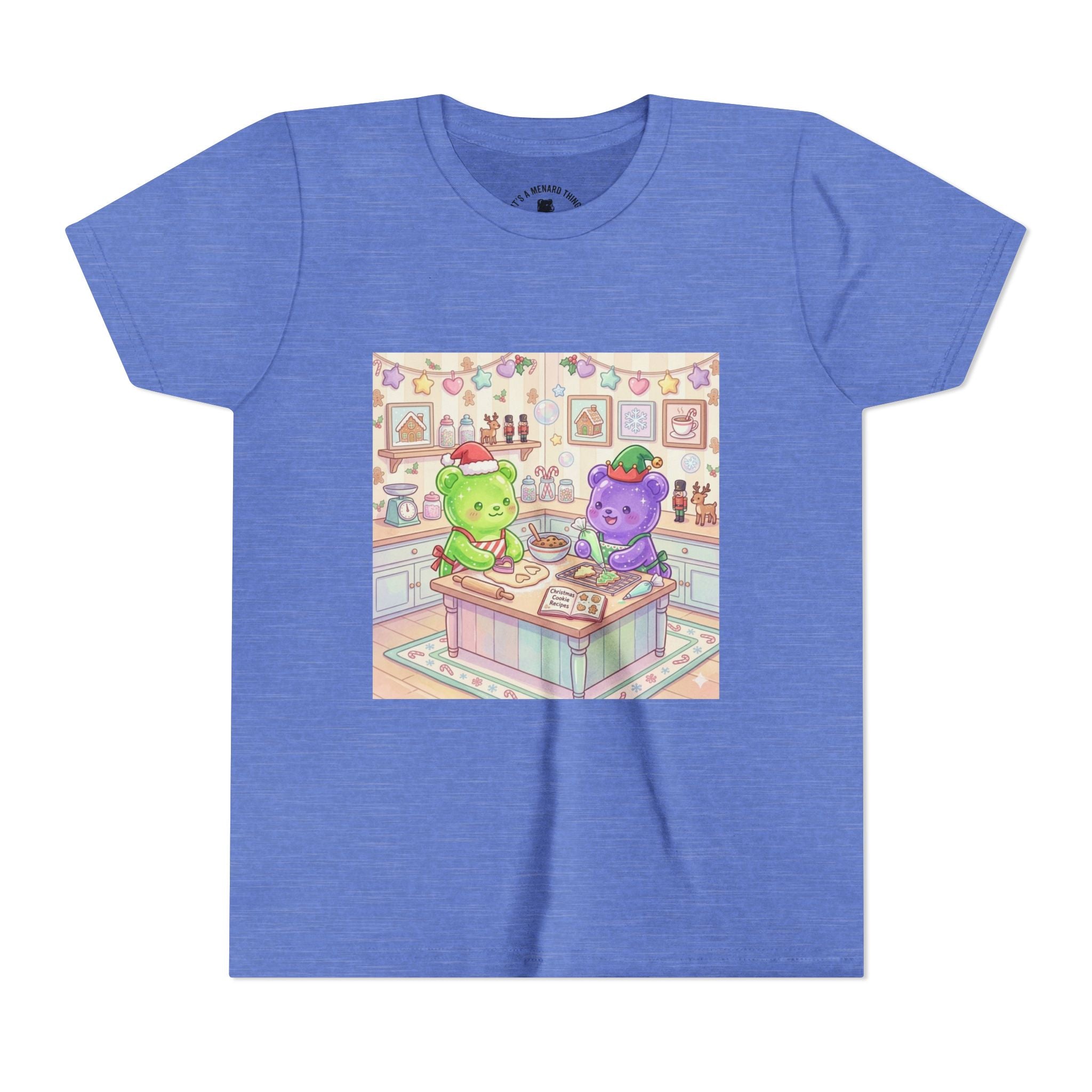 Gooey Gummies making Holiday Cookies T‑Shirt — Cute Pastel Kitchen Baking Design