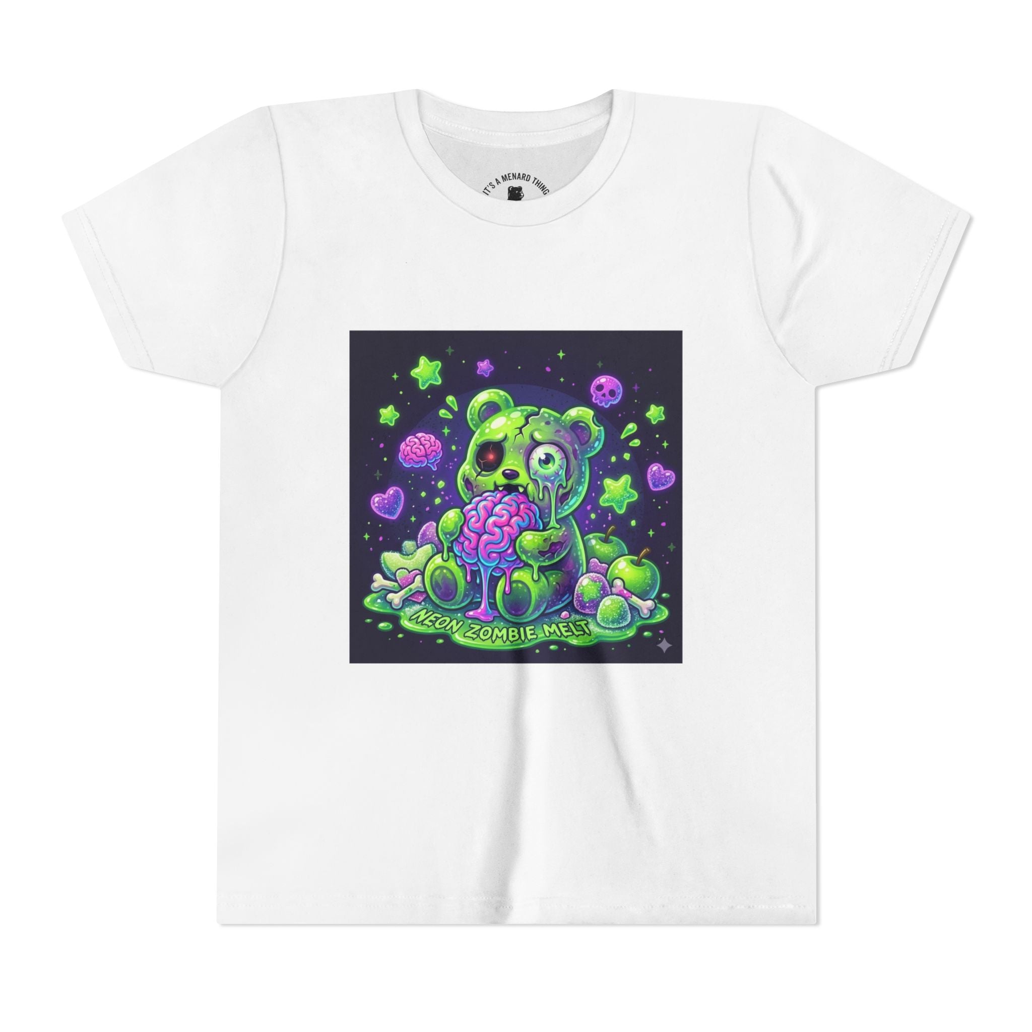 Neon Zombie Gooey Gummy Bear Graphic Tee