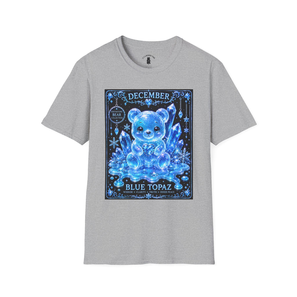 December, Blue Topaz Birthstone Oozy Bear Special Addition- Graphic Shirt