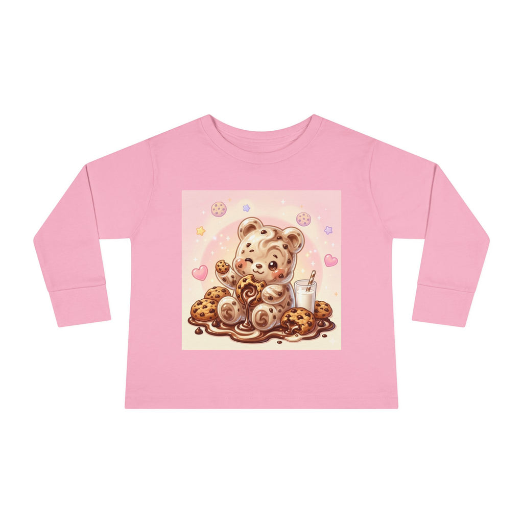 Milk & Cookies, Fudge Oozy Bear Gummy Friend- Kids Graphic Long sleeve Shirt