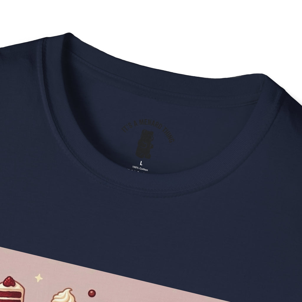 Silky Red Velvet Cake & Cream, Exotic Gooey Gummy Bear — Kawaii Graphic T-Shirt