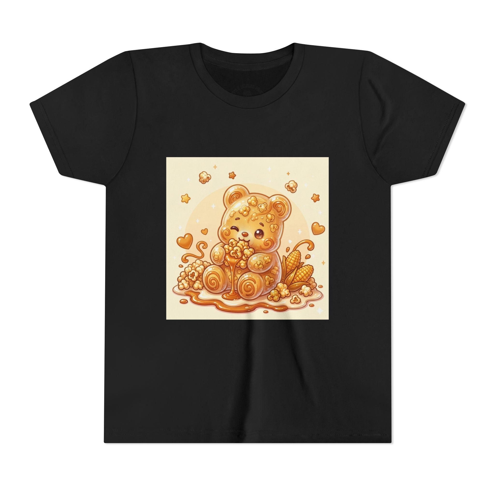 Caramel Corn Gooey Gummy Bear Graphic Youth Shirt