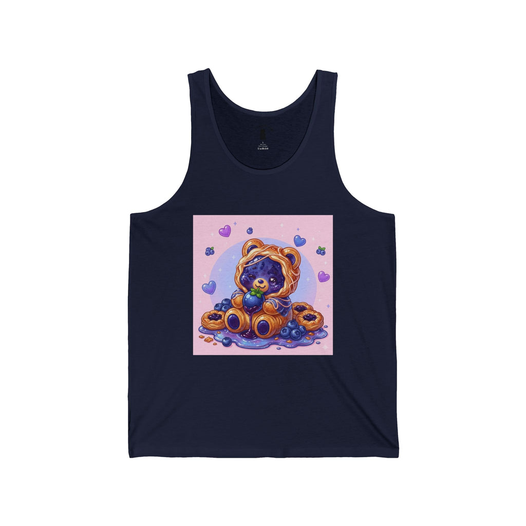 Blueberry Danish, Special Puff Pastry PJ Gooey Gummy Bear— Kawaii Graphic Tank Top