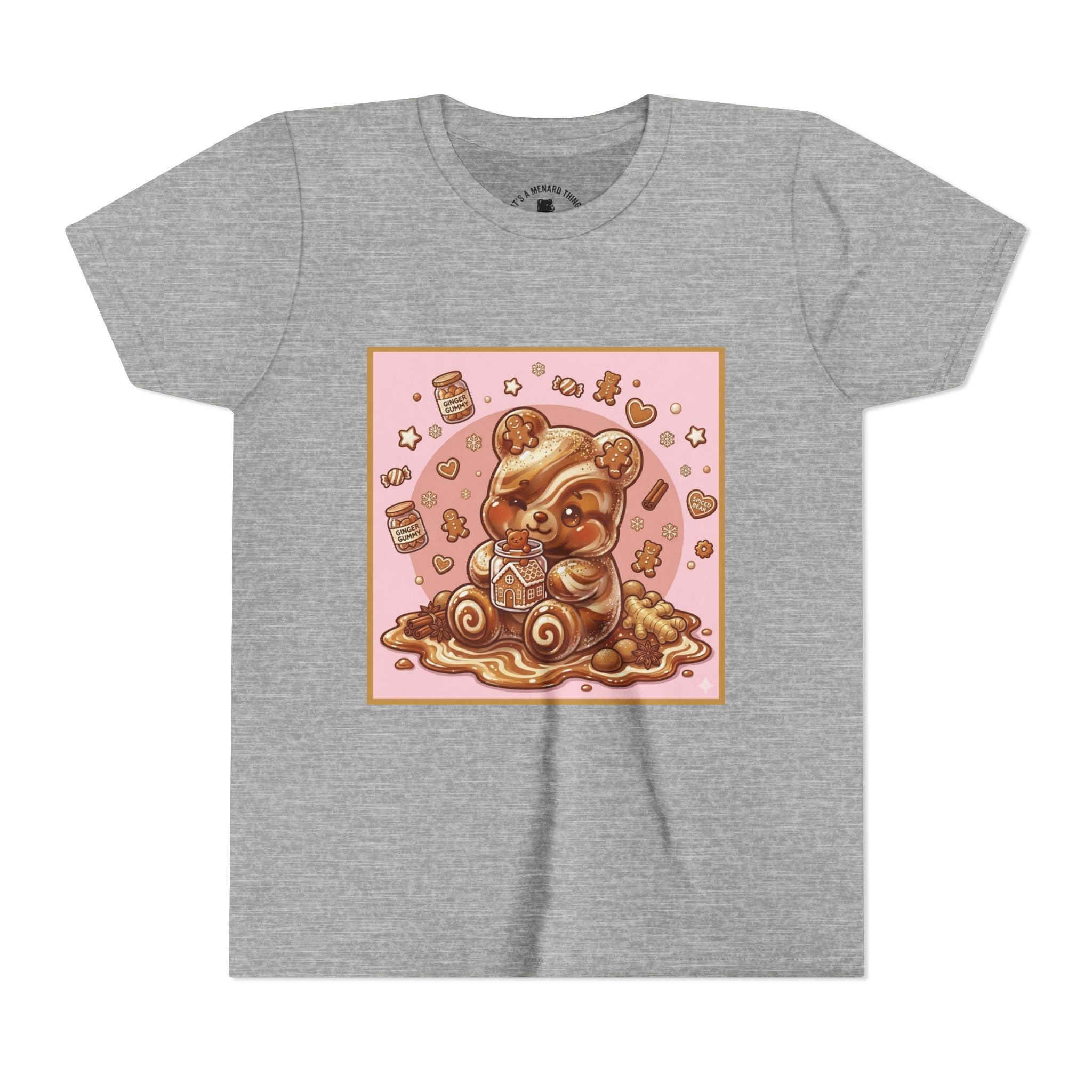 Gooey Gummy Bear Ginger Bread Graphic Youth T-Shirt