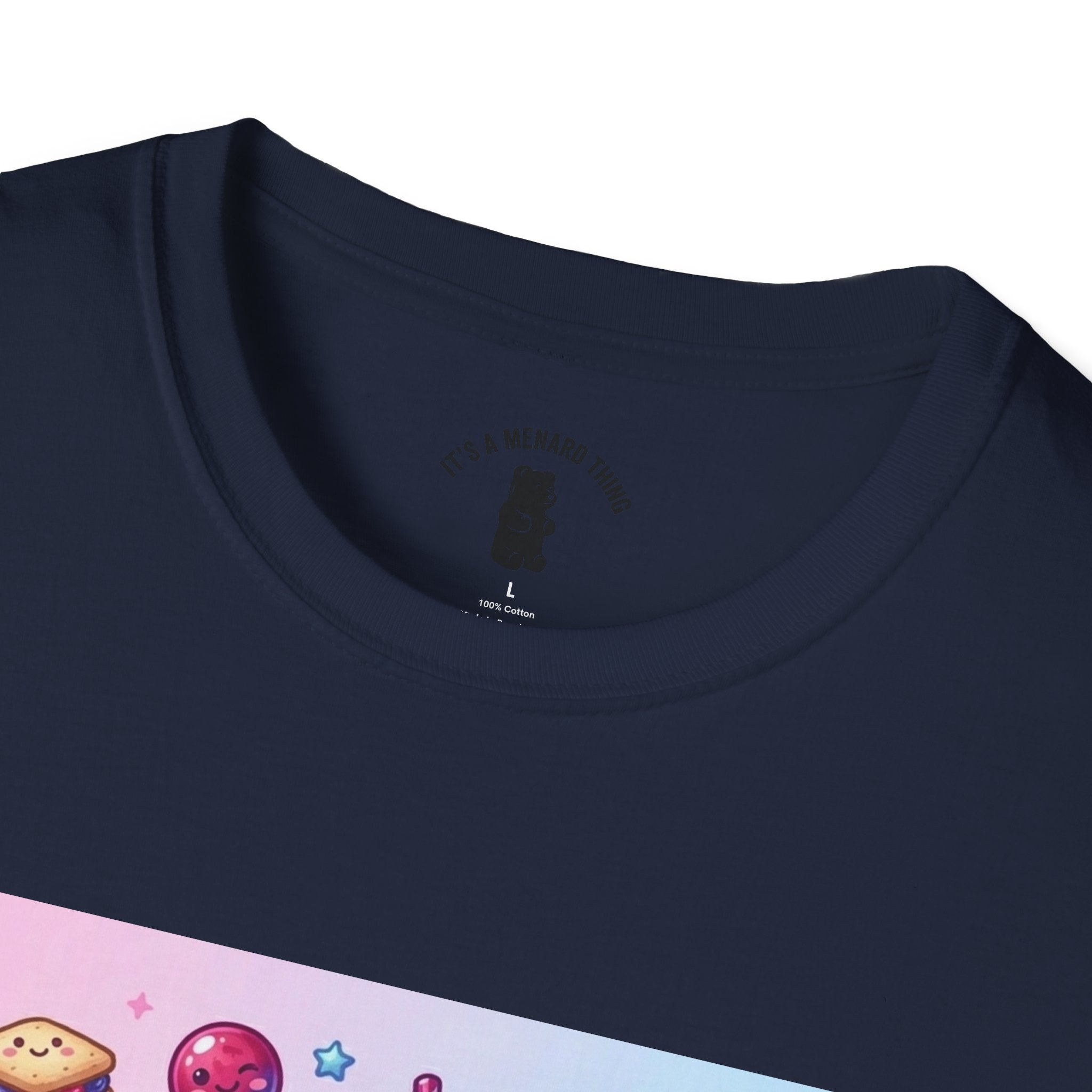 Hibiscus and Mixed Berry Jam, Exotic fruit Flower Gooey Gummy — Kawaii Illustrated T-Shirt
