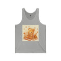 Caramel Corn and Cobs, Golden Gooey Gummy Bear — Cute Illustration Tank top