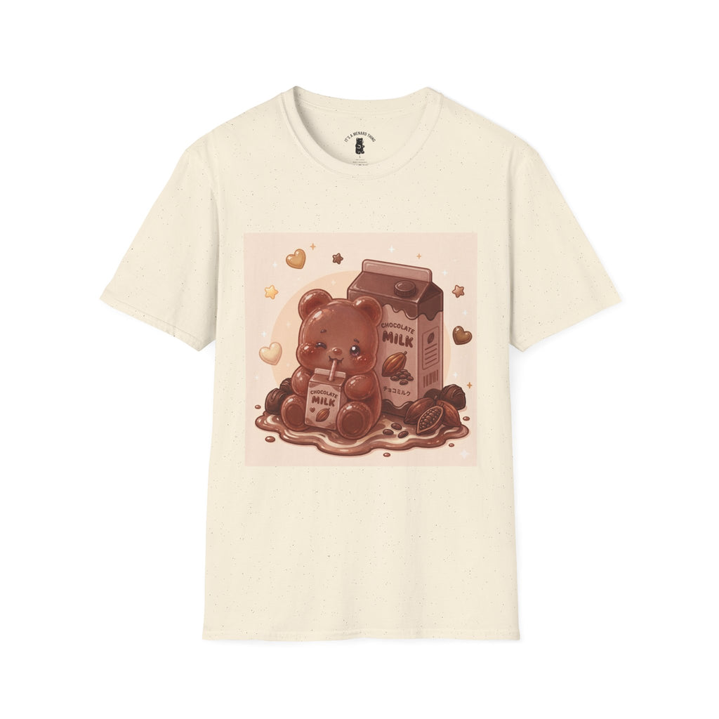 Cute Kawaii Gooey Gummy Milk Chocolate Milk Bear Cartoon Graphic T-Shirt