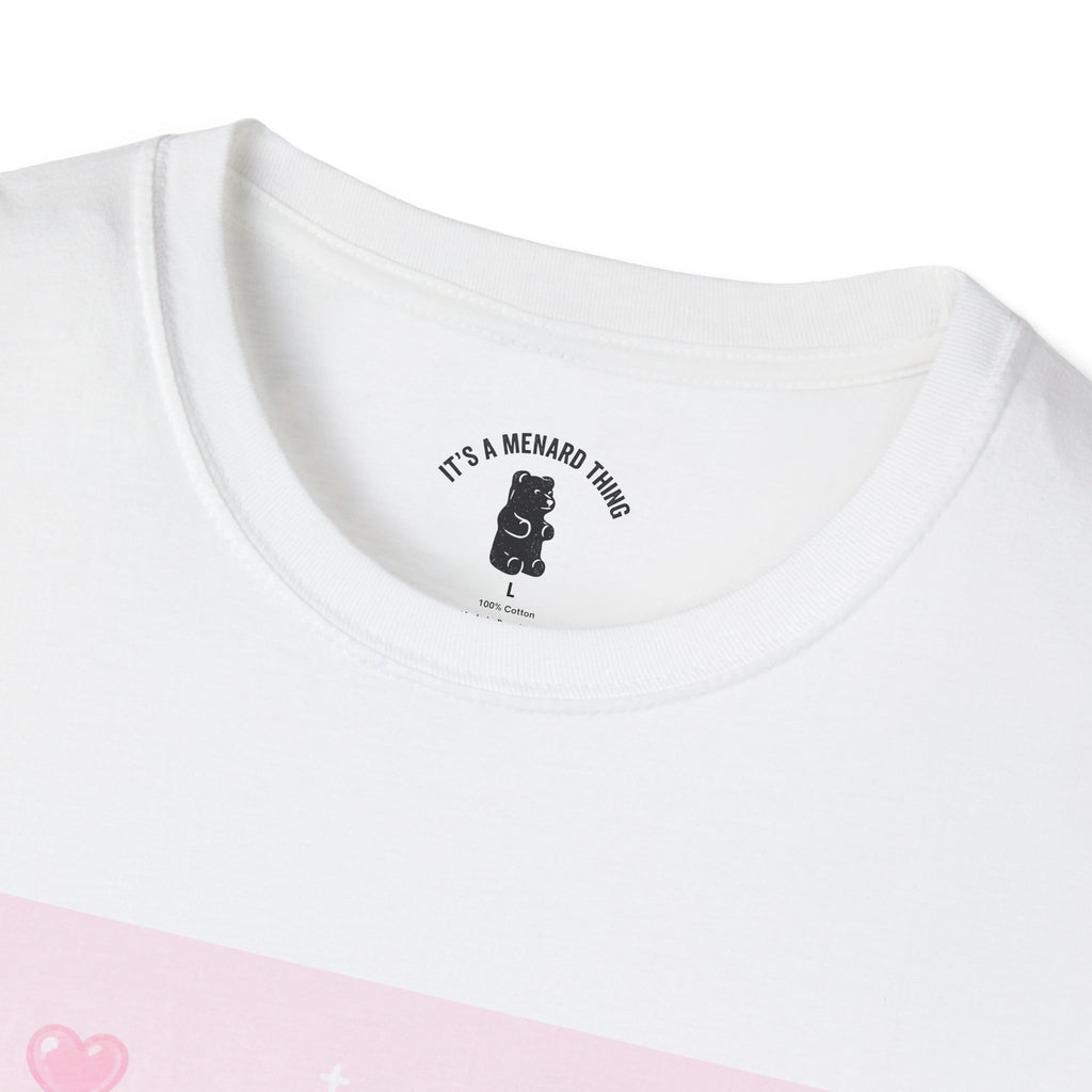 Gooey Pink Gummy Bear Bouquet T-Shirt — Kawaii Valentine Floral Tee