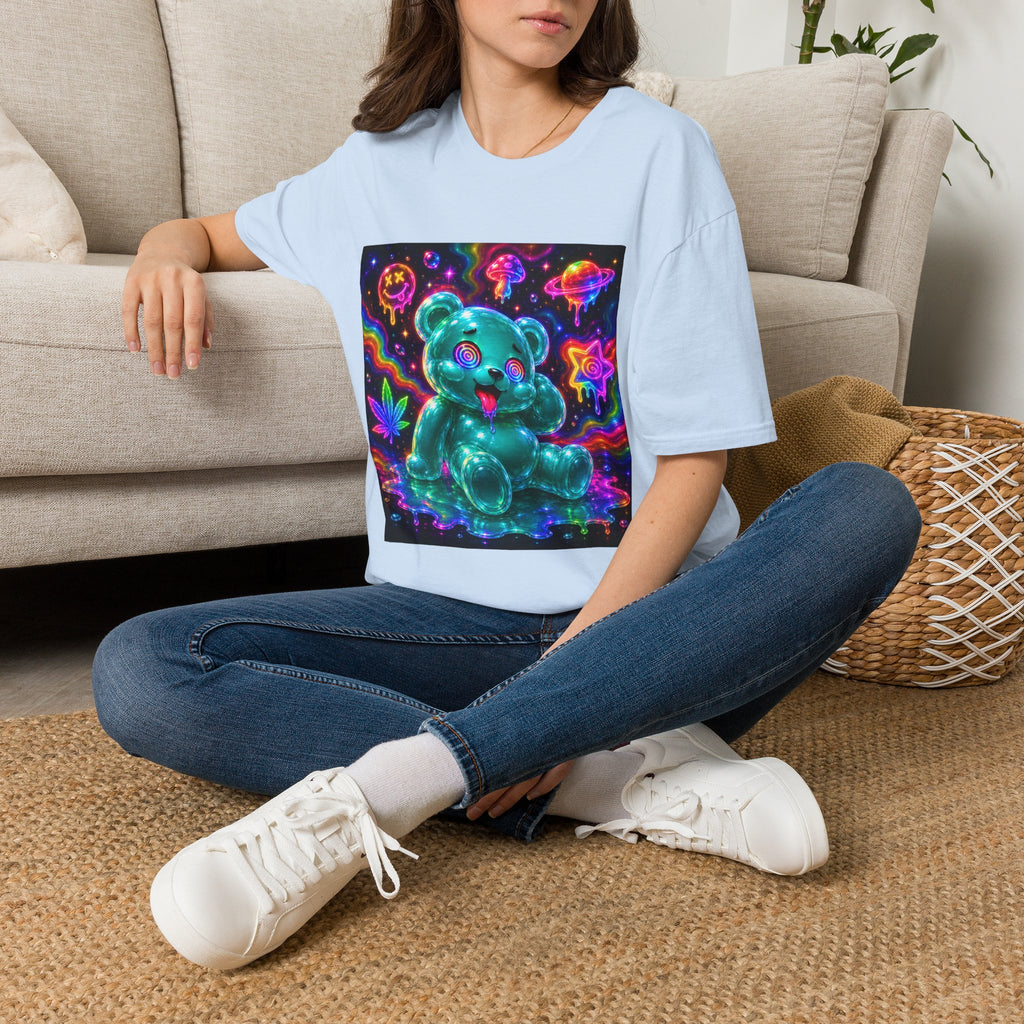 Psychedelic Neon Special Addition Oozy Bear Gummy Friend— Graphic Shirt (Adult Only)