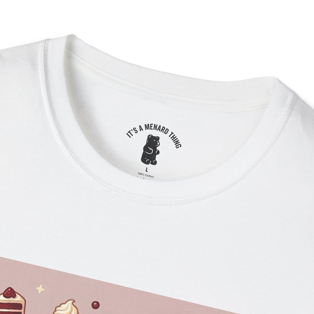 Silky Red Velvet Cake & Cream, Exotic Gooey Gummy Bear — Kawaii Graphic T-Shirt