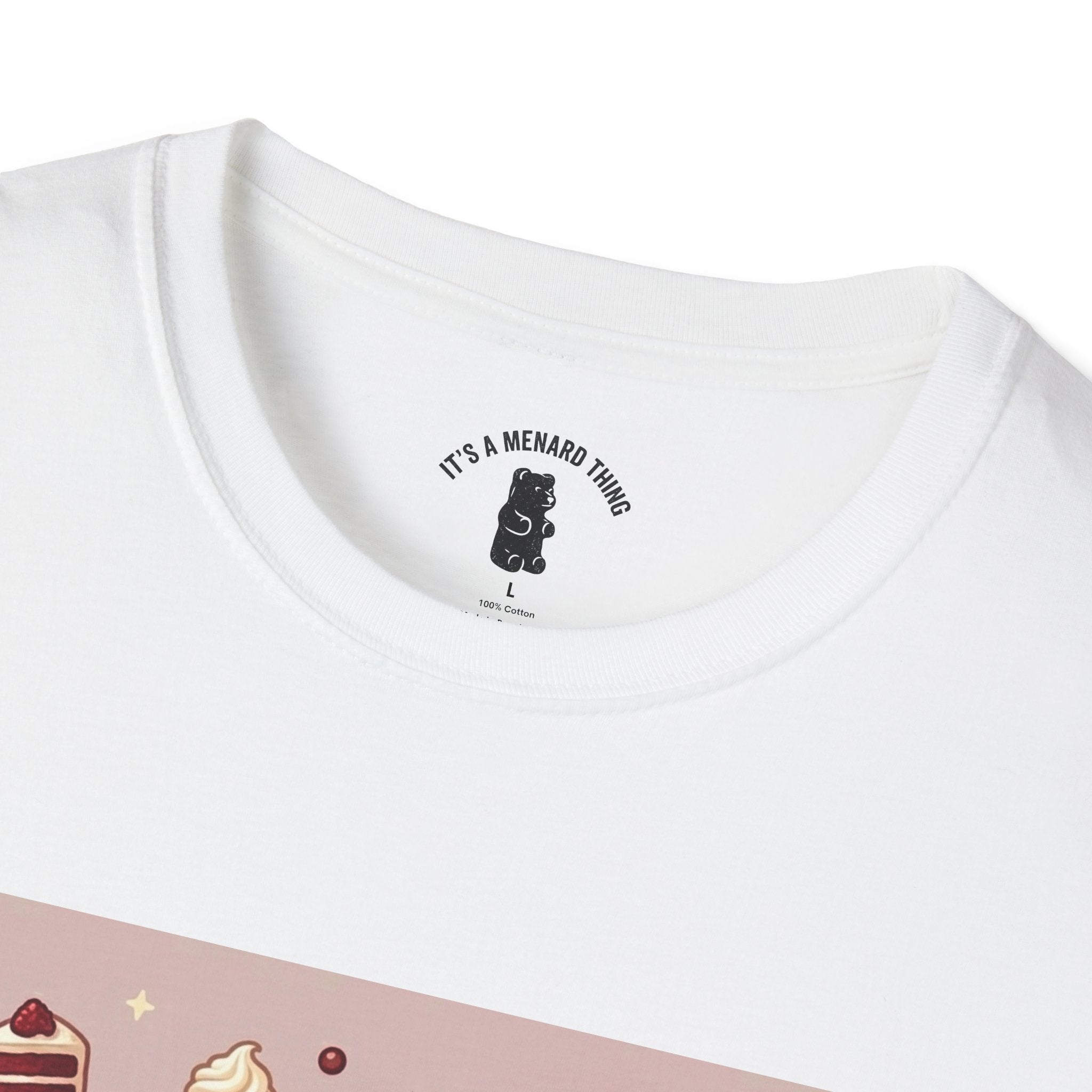 Silky Red Velvet Cake & Cream, Exotic Gooey Gummy Bear — Kawaii Graphic T-Shirt