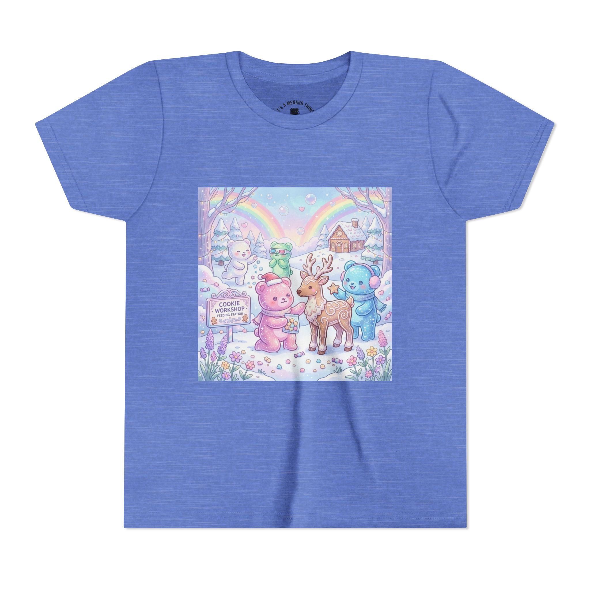 Gooey Gummies Feed Reindeer Graphic Youth Shirt