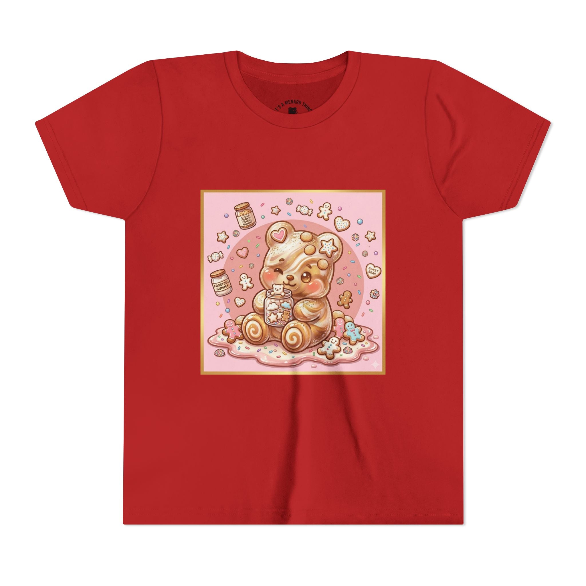 Sugar Frosted Holiday Cookie Gooey Gummy Bear Youth T-Shirt