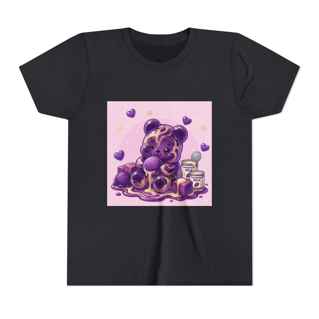 Ube & Condensed Milk Snack roll Gooey Gummy Bear Graphic Youth T-Shirt