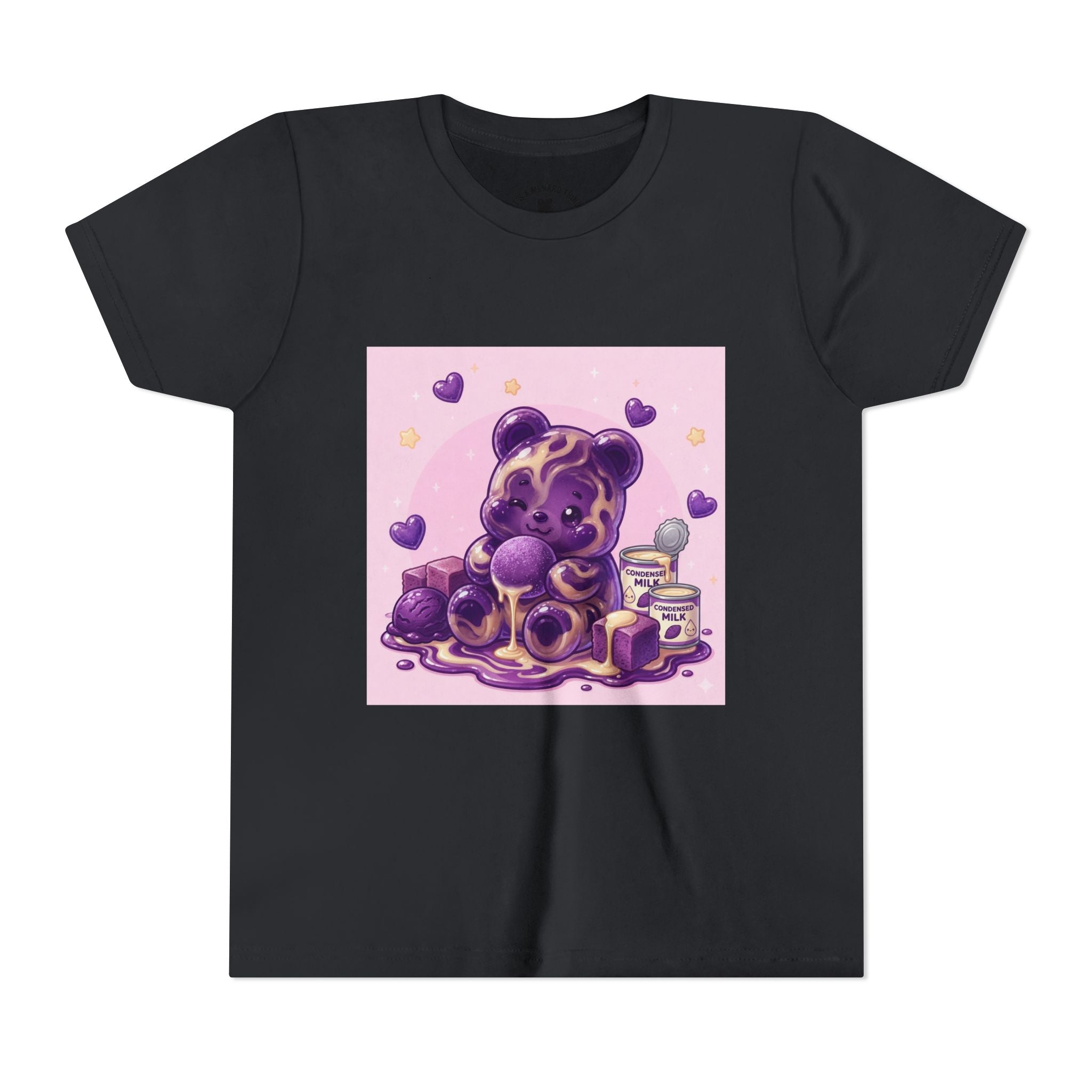 Ube & Condensed Milk Snack roll Gooey Gummy Bear Graphic Youth T-Shirt