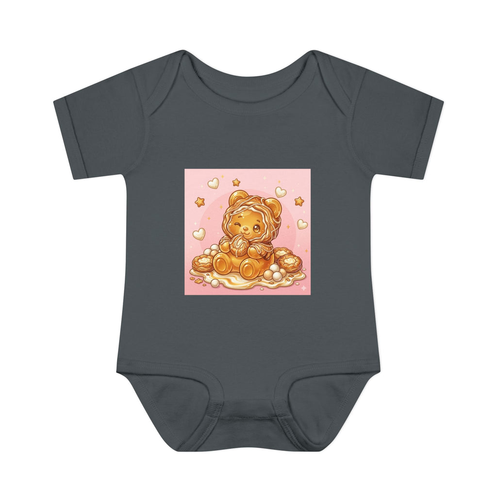 Cheese Danish Gooey Gummy bear in Puff PJs- Baby Onesie