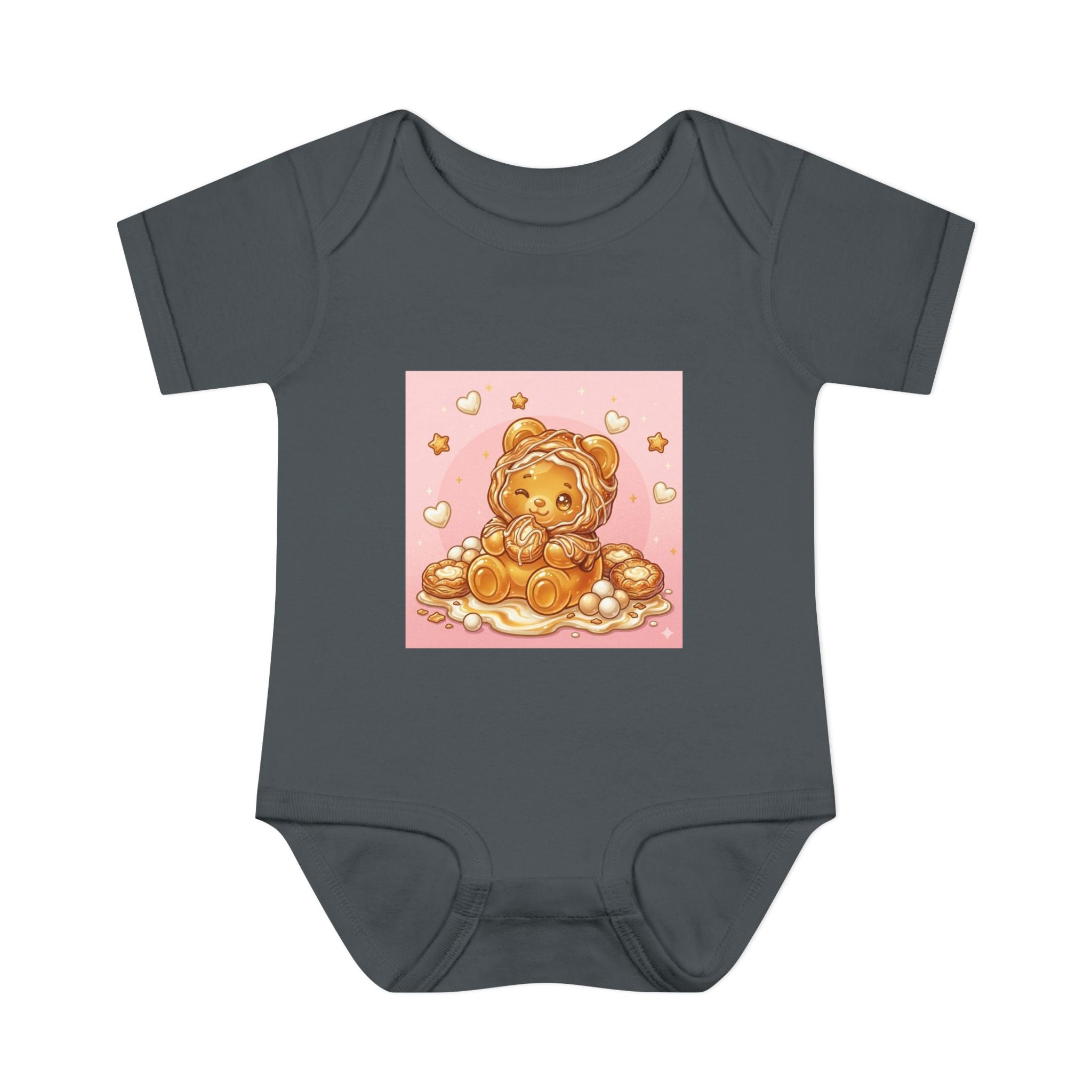 Cheese Danish Gooey Gummy bear in Puff PJs- Baby Onesie