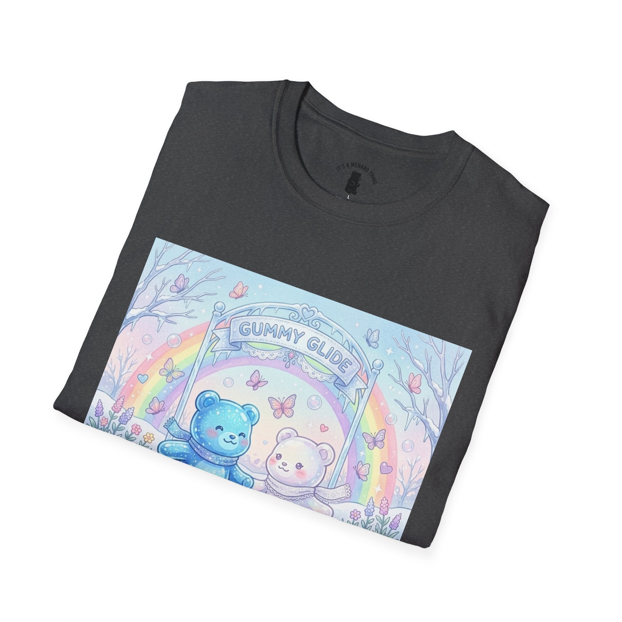 Ice Skating Romantic Adventure, Dou Gooey Gummy Bears— Kawaii Graphic T-Shirt