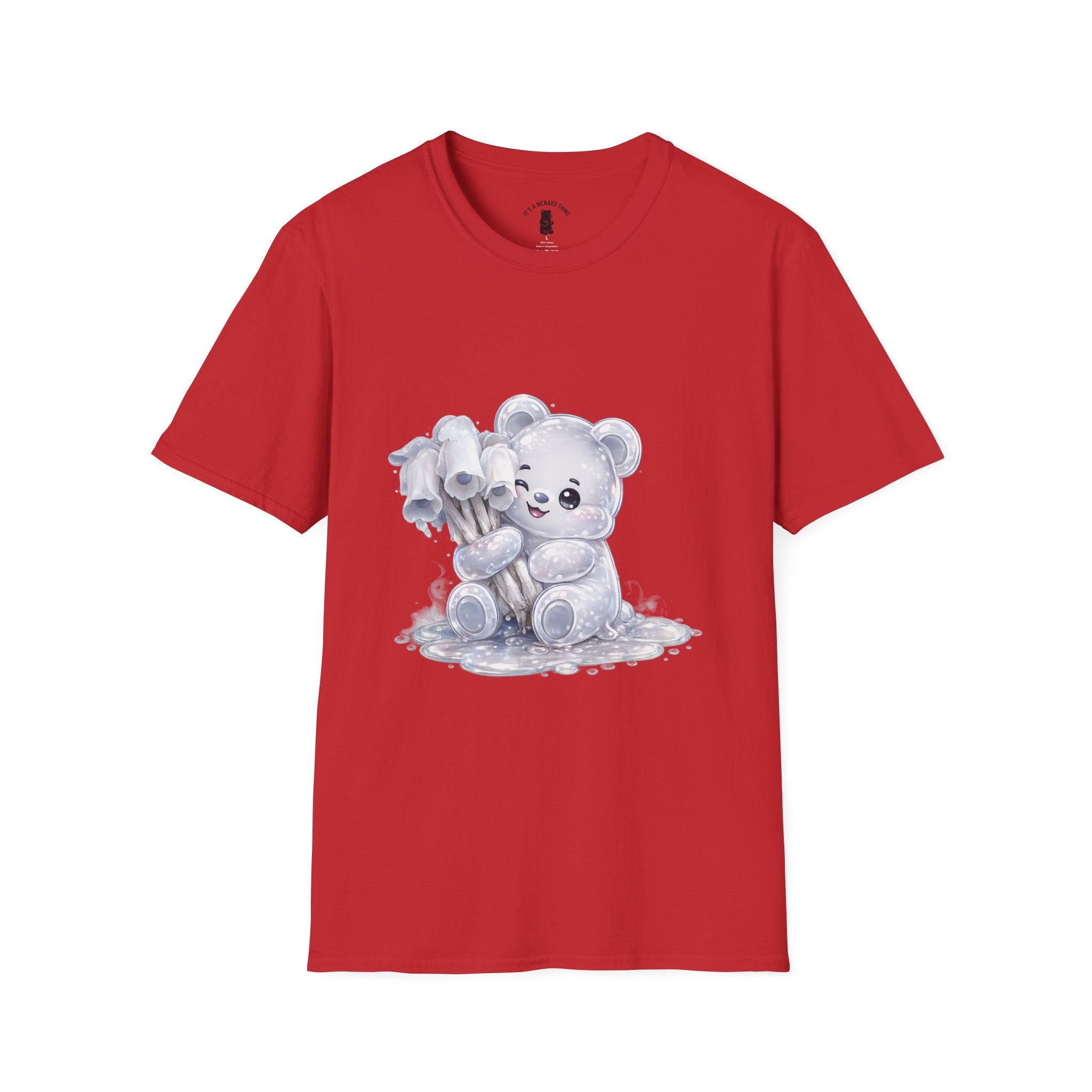 Special Ghost Pipe Mushroom Cluster, White Oozy Bear Gummy Friend- Graphic Shirt