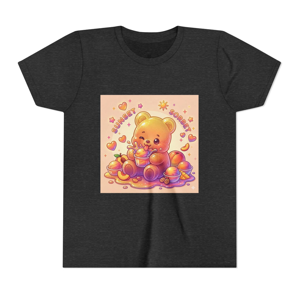 Sunny Peach Sorbet Gooey Gummy Bear Kids Graphic Shirt
