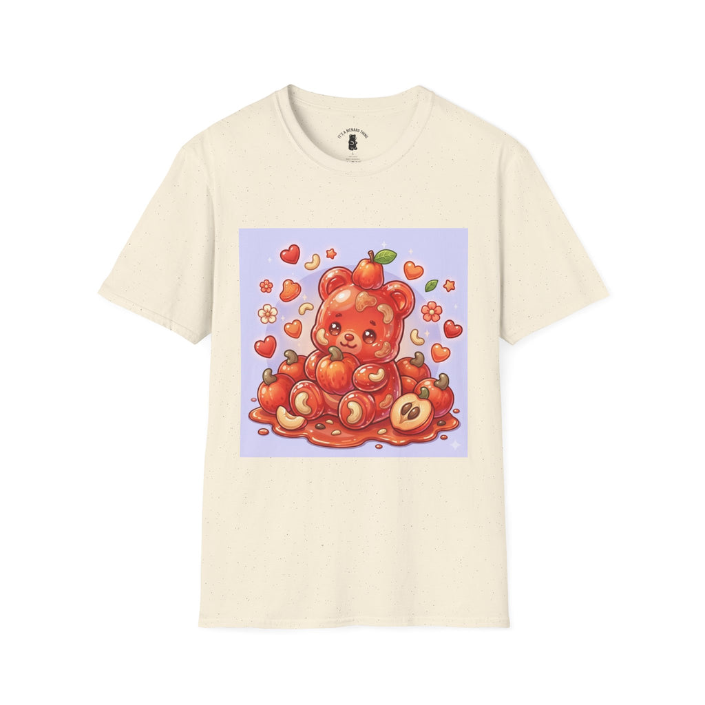 Scrumptious Cashew Apple, Oozy Gummy Bear Friend — Kawaii Graphic Shirt