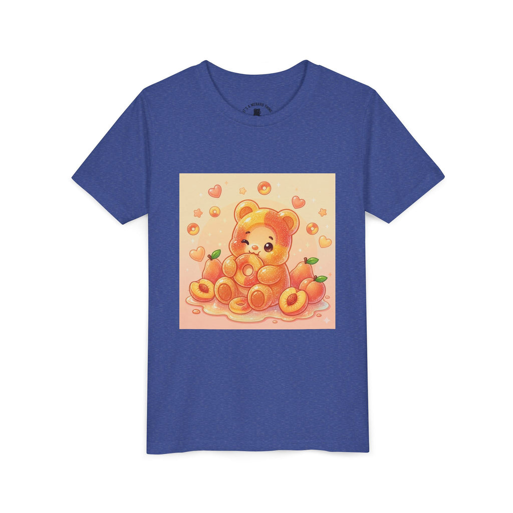 Peach Ring Gooey Gummy Bear Kids Short Sleeve Shirt