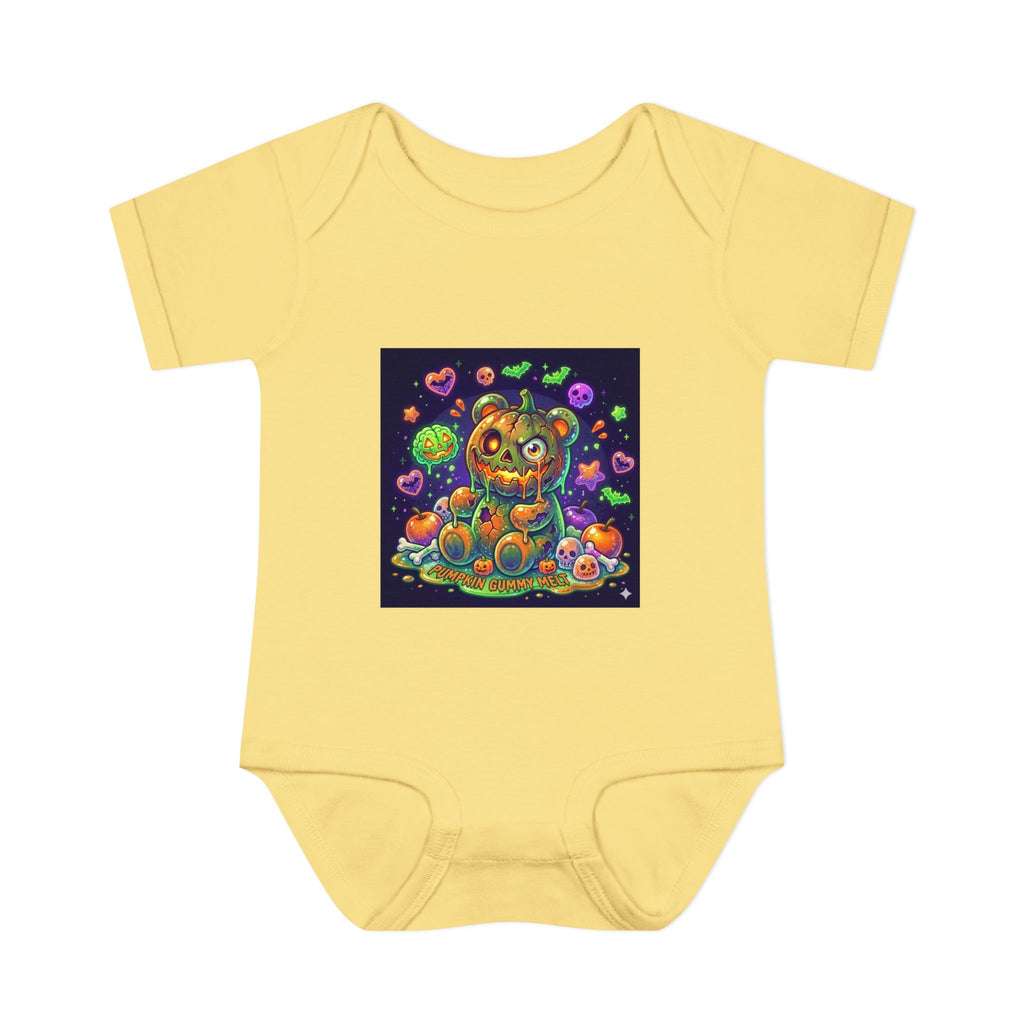 Halloween Pumpkin Head Gooey Gummy Bear - Infant Onesie