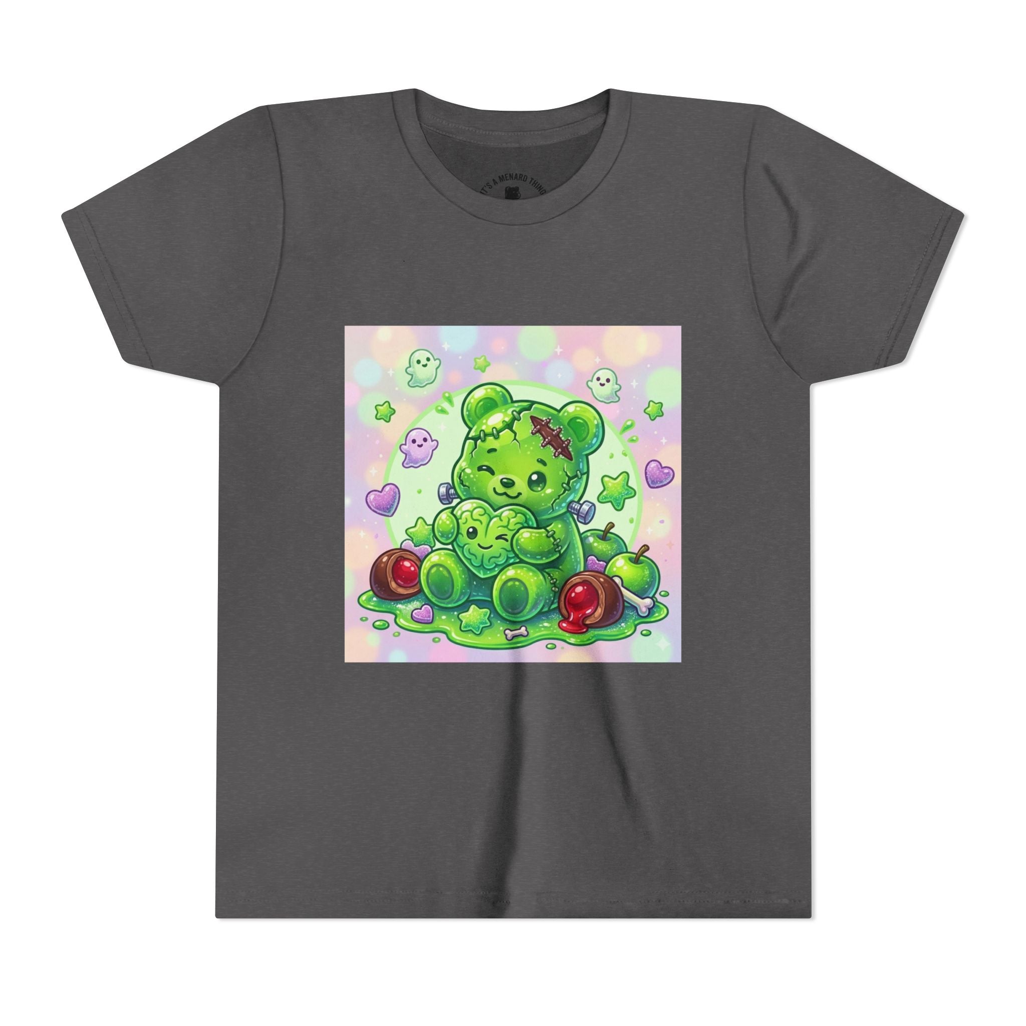 Franken-Gummy-Stein Gooey Bear-Youth Short Sleeve Shirt