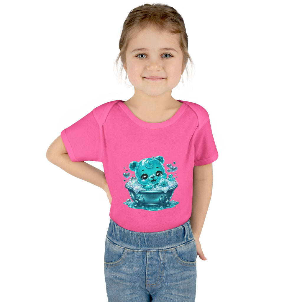 Adorable Bubble Bath Oozy Baby Gummy Bear Cutie Addition- Graphic Onesie