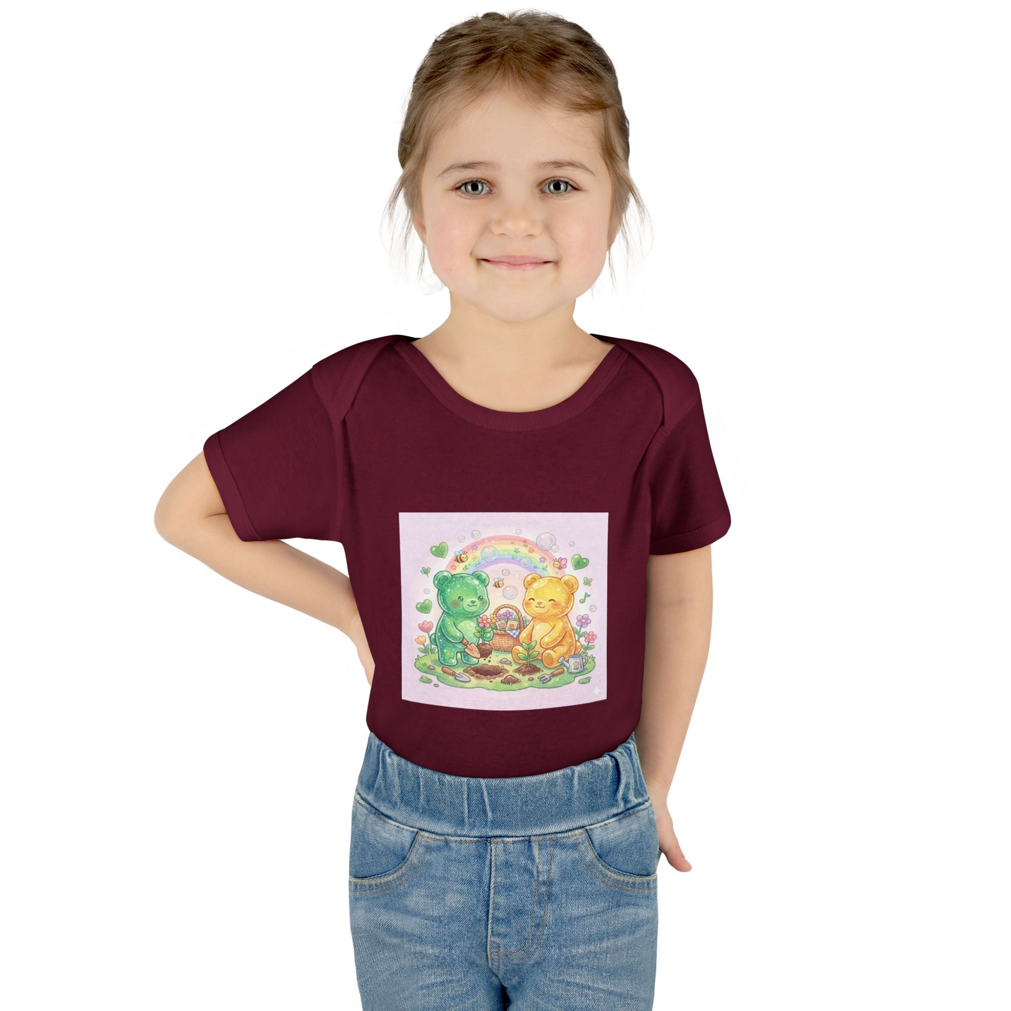 Infant Bodysuit — Gooey Gummy Bears Gardening Baby Onesie