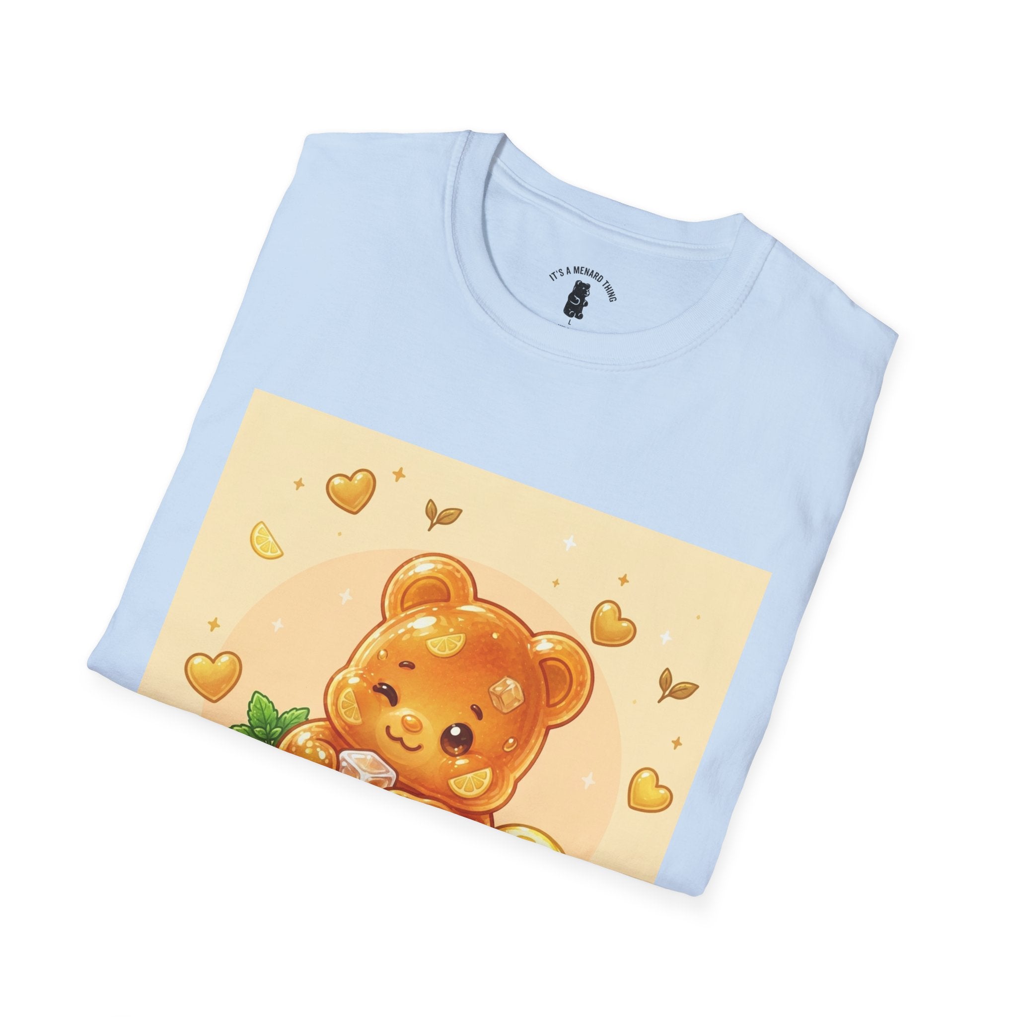 Honey Iced Tea on a Hot Day, Gooey Gummy Bear Tee — Cute Graphic T-Shirt
