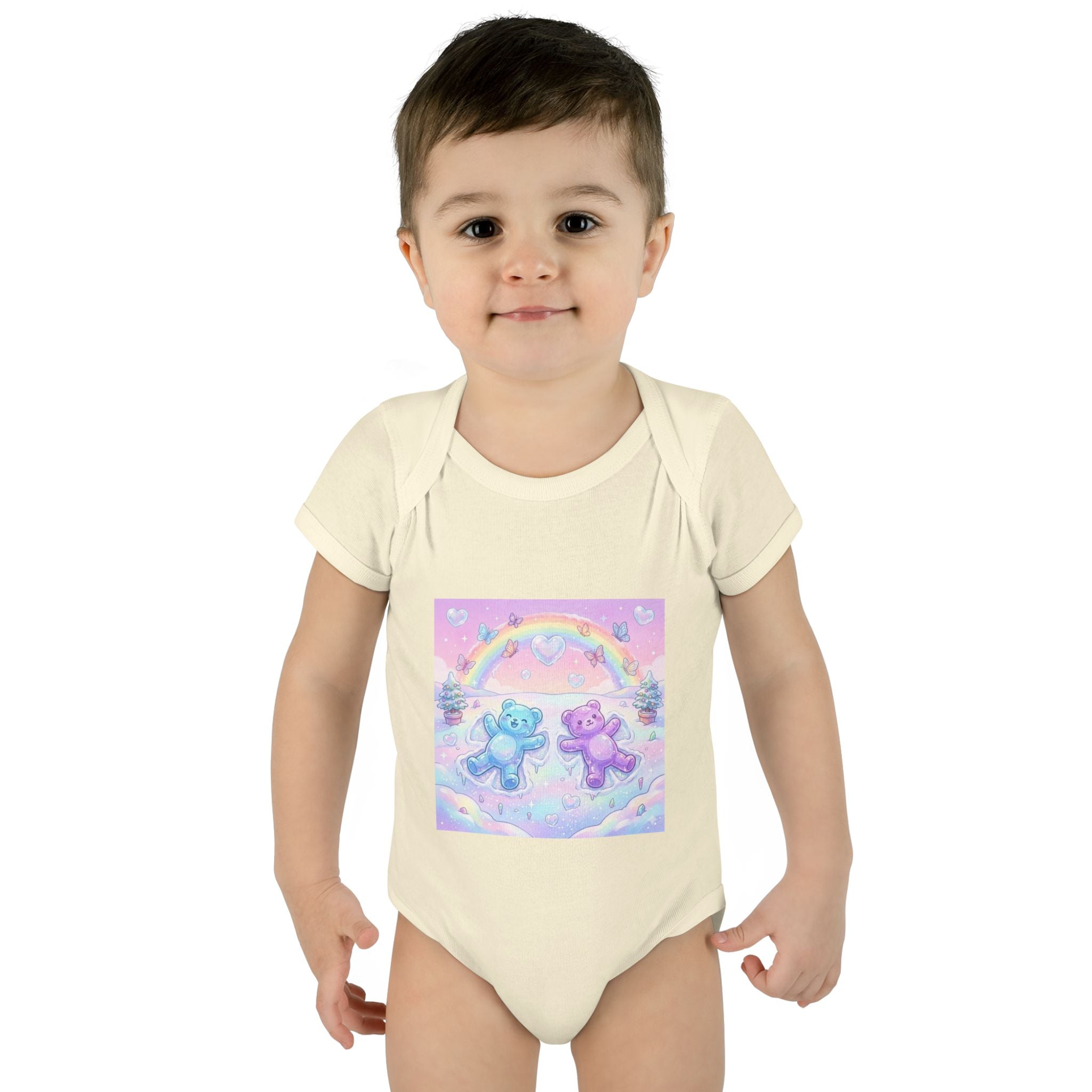 Twin Snow Angel Gooey Gummy Bears Infant Bodysuit — Cute Baby Onesie