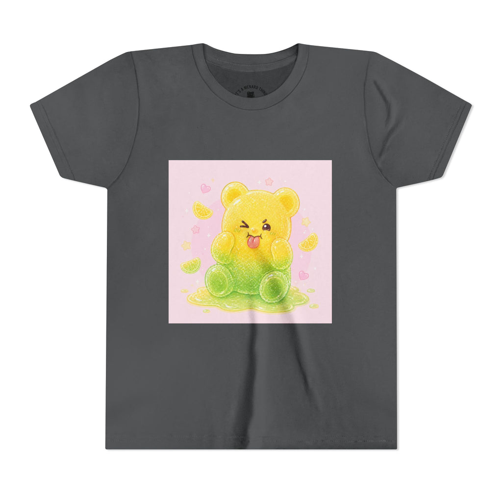 Cute Lemon & Lime Sour Gooey Gummy Bear Kids- Graphic Youth T-Shirt