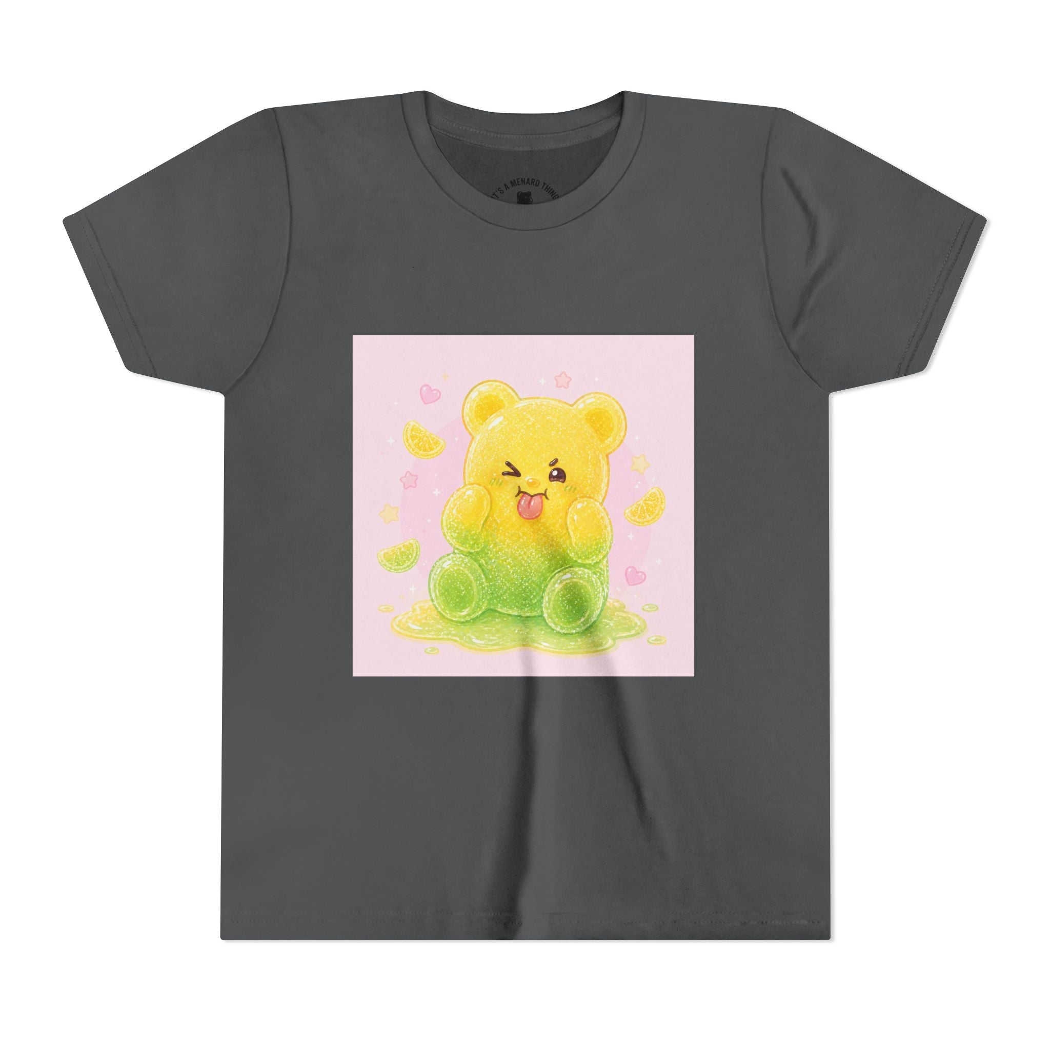 Cute Lemon & Lime Sour Gooey Gummy Bear Kids- Graphic Youth T-Shirt