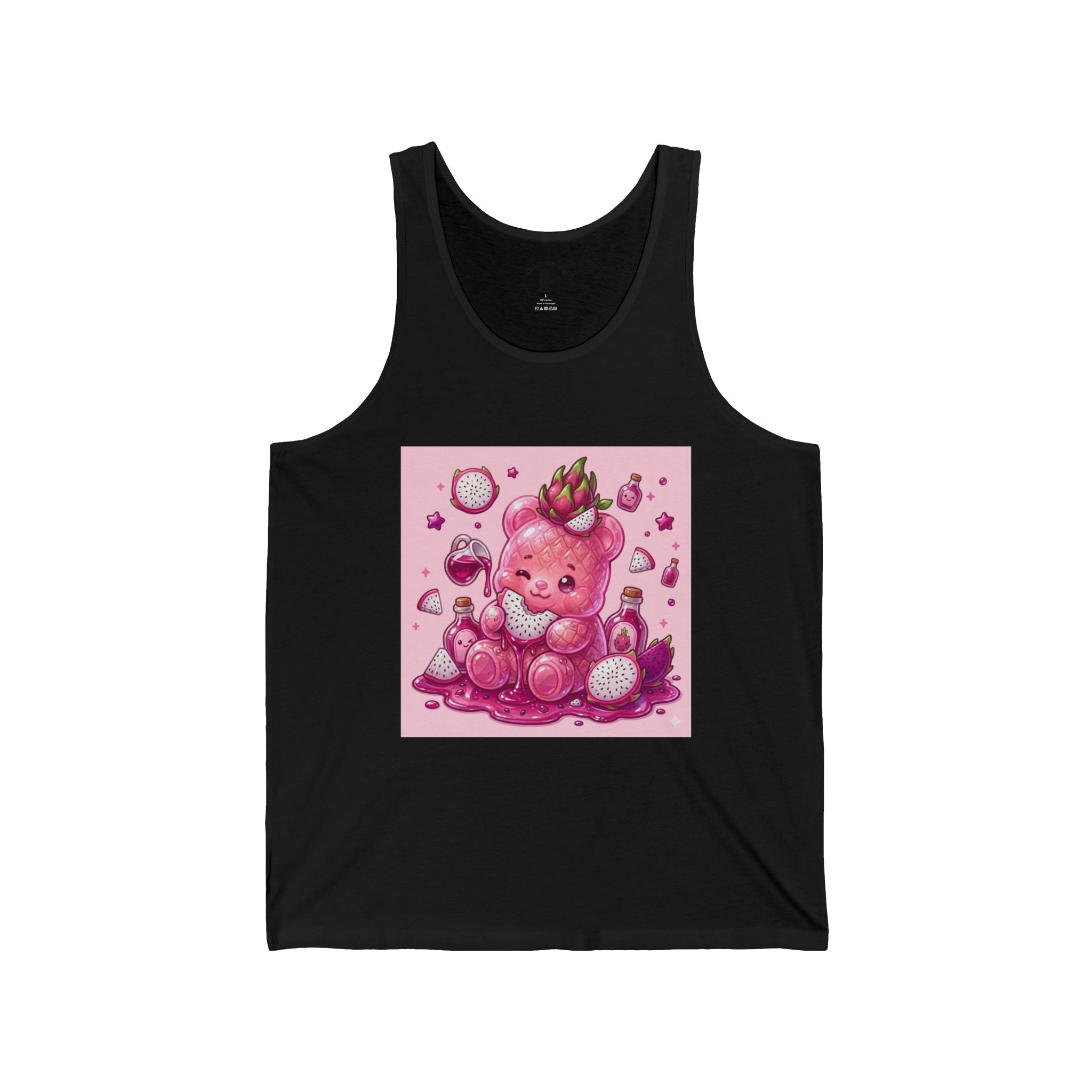 Exotic Dragon Fruit Gooey Gummy Bear Friend— Cute Graphic Tank Top