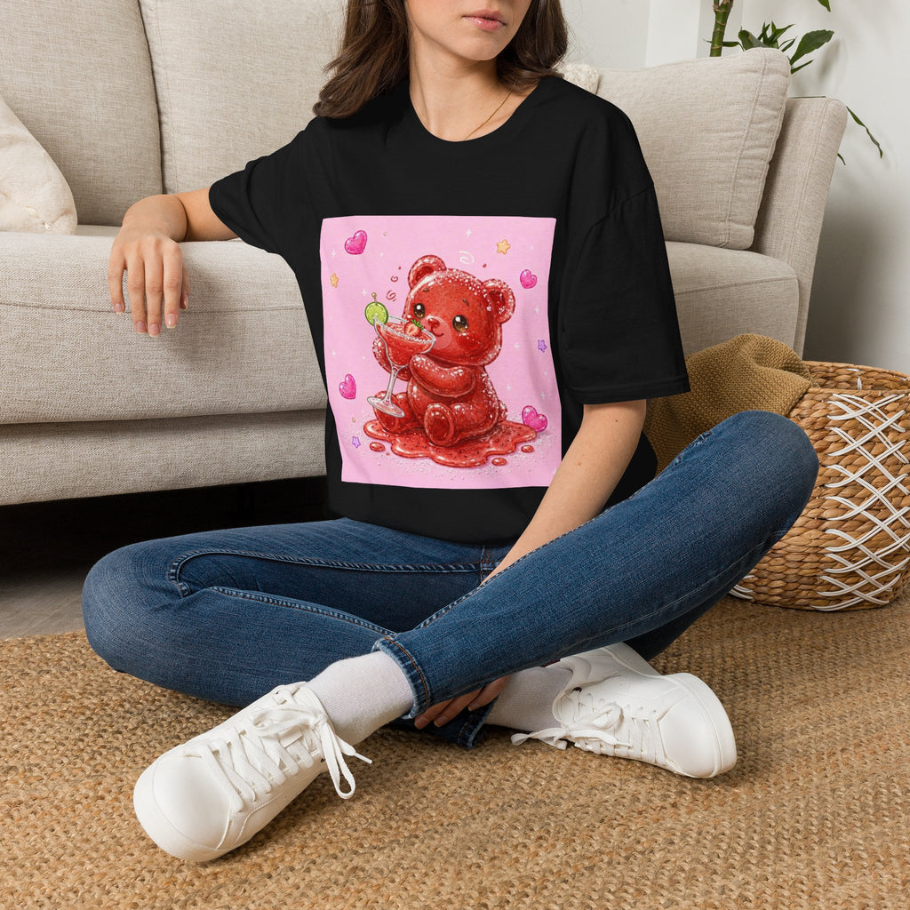 Yummy Strawberry Daiquiri, Red Oozy Boozy Gummy Drinking Pal- Graphic Shirt