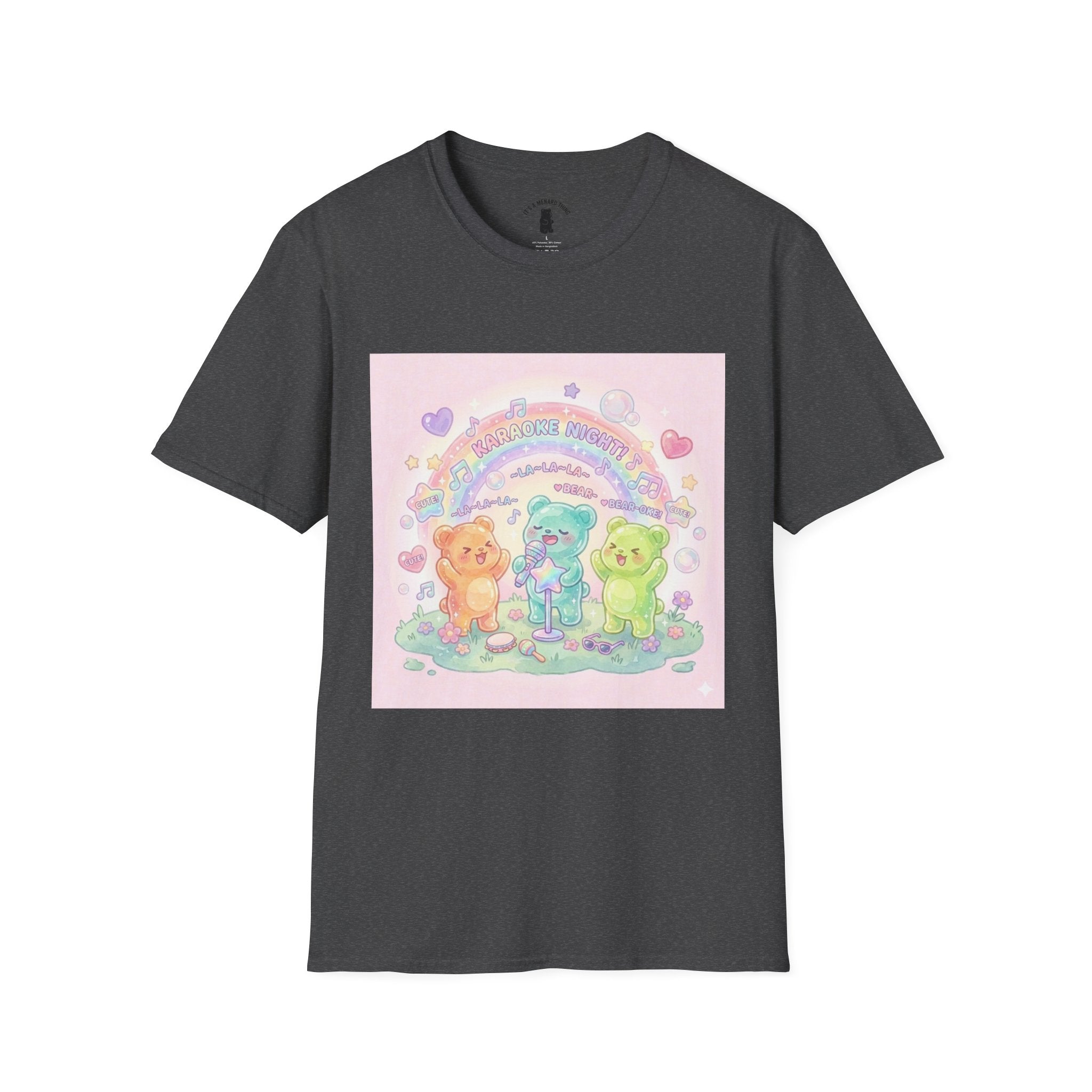 Karaoke Time! Gooey Gummy Bear Friends — Kawaii Graphic T-shirt