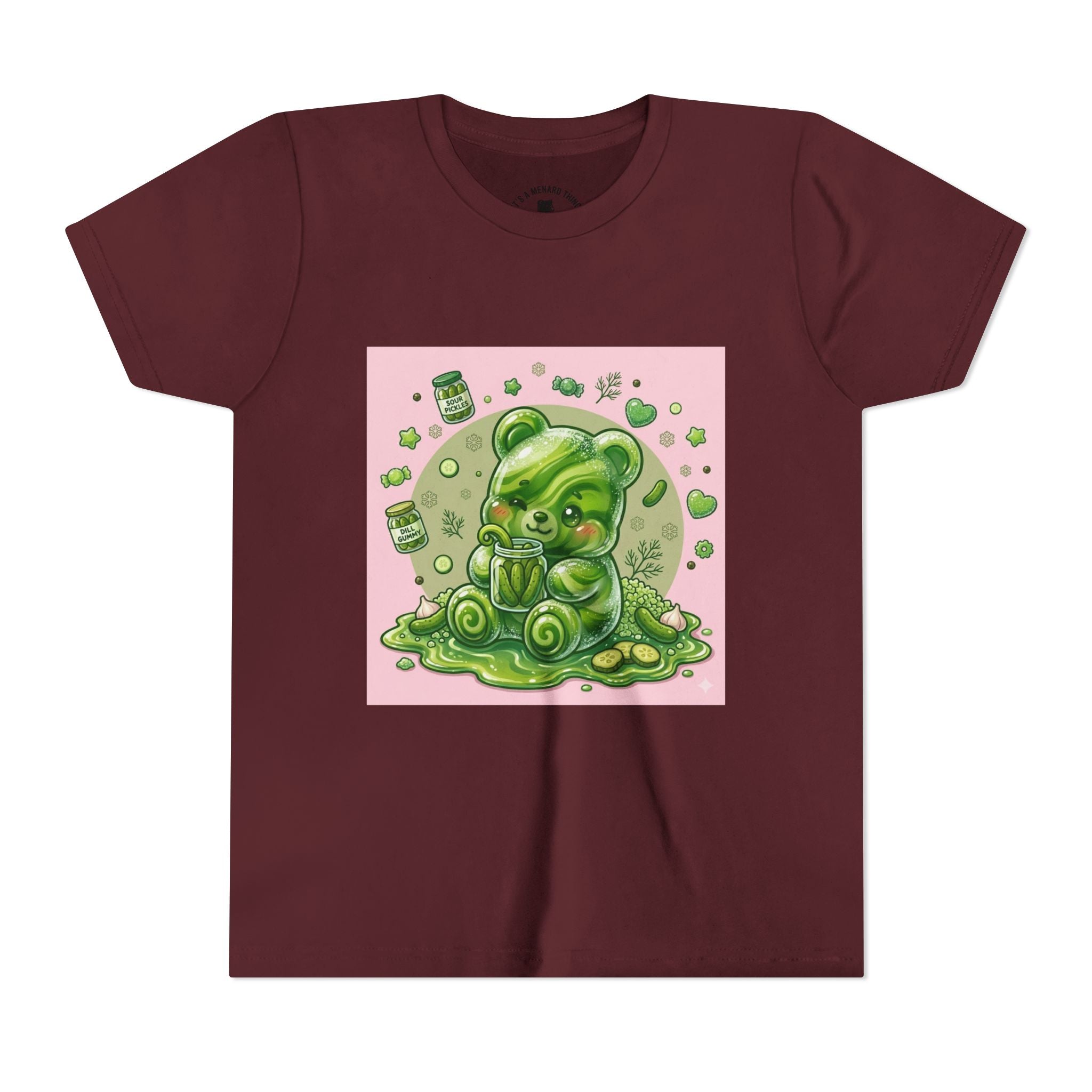 Tart Dilly Green Pickle Gooey Gummy- Graphic Youth T-Shirt