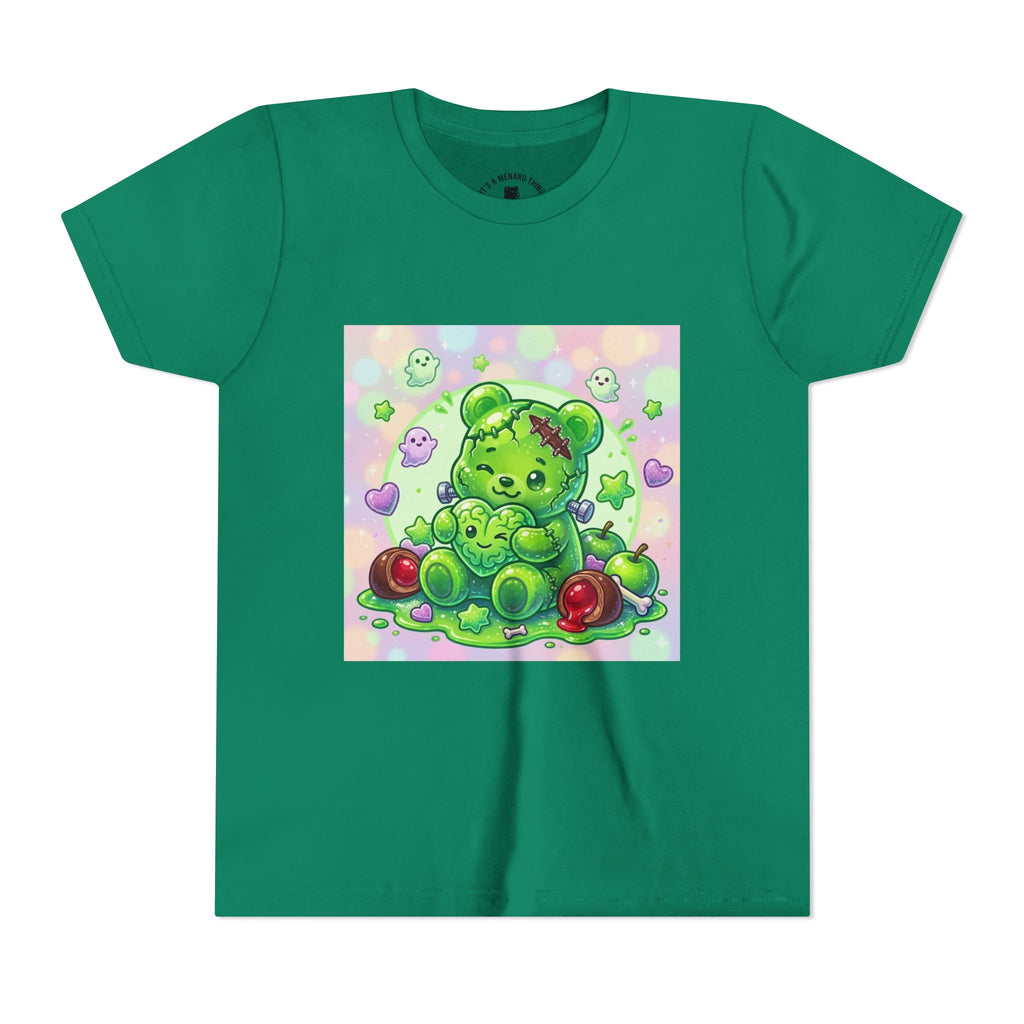 Franken-Gummy-Stein Gooey Bear-Youth Short Sleeve Shirt