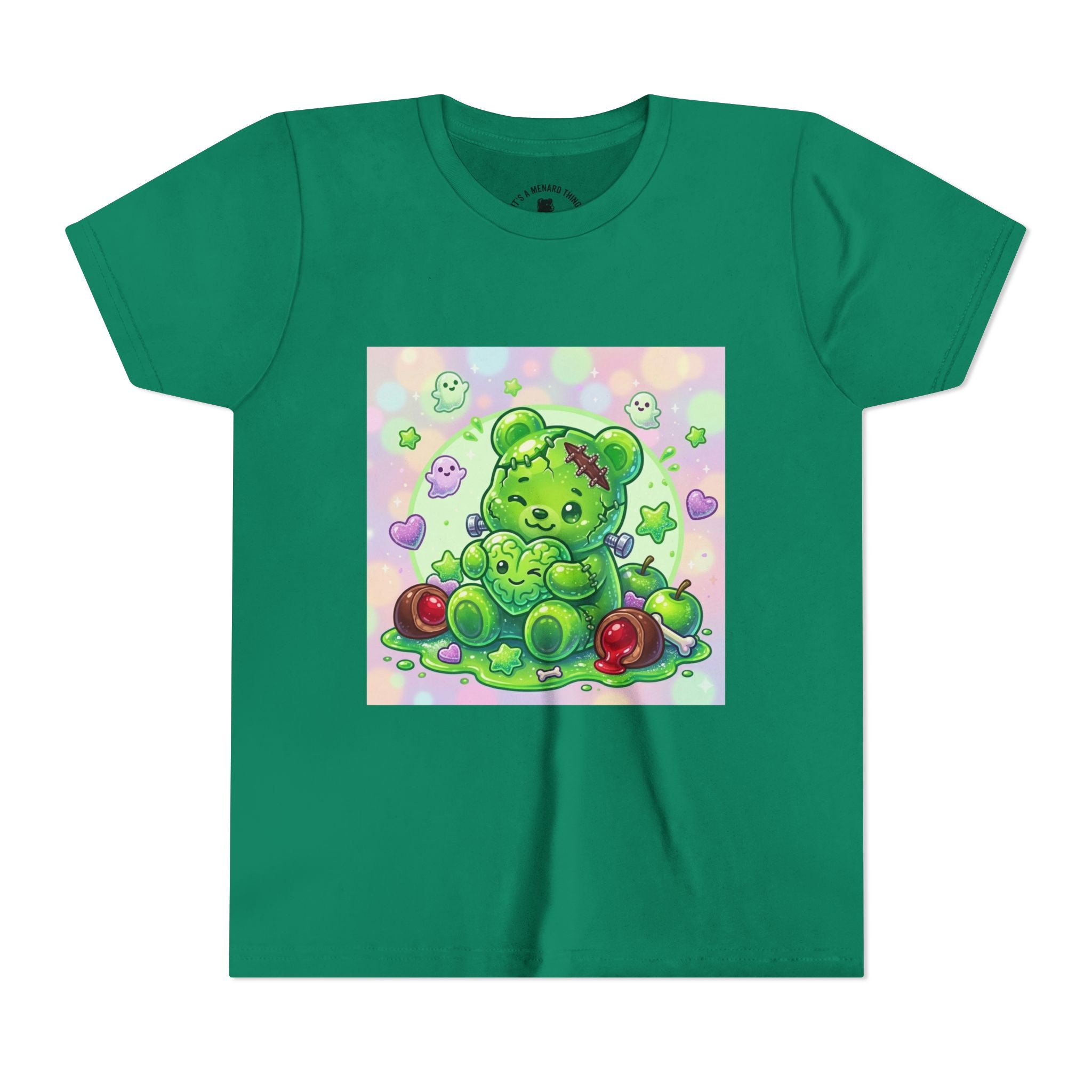 Franken-Gummy-Stein Gooey Bear-Youth Short Sleeve Shirt