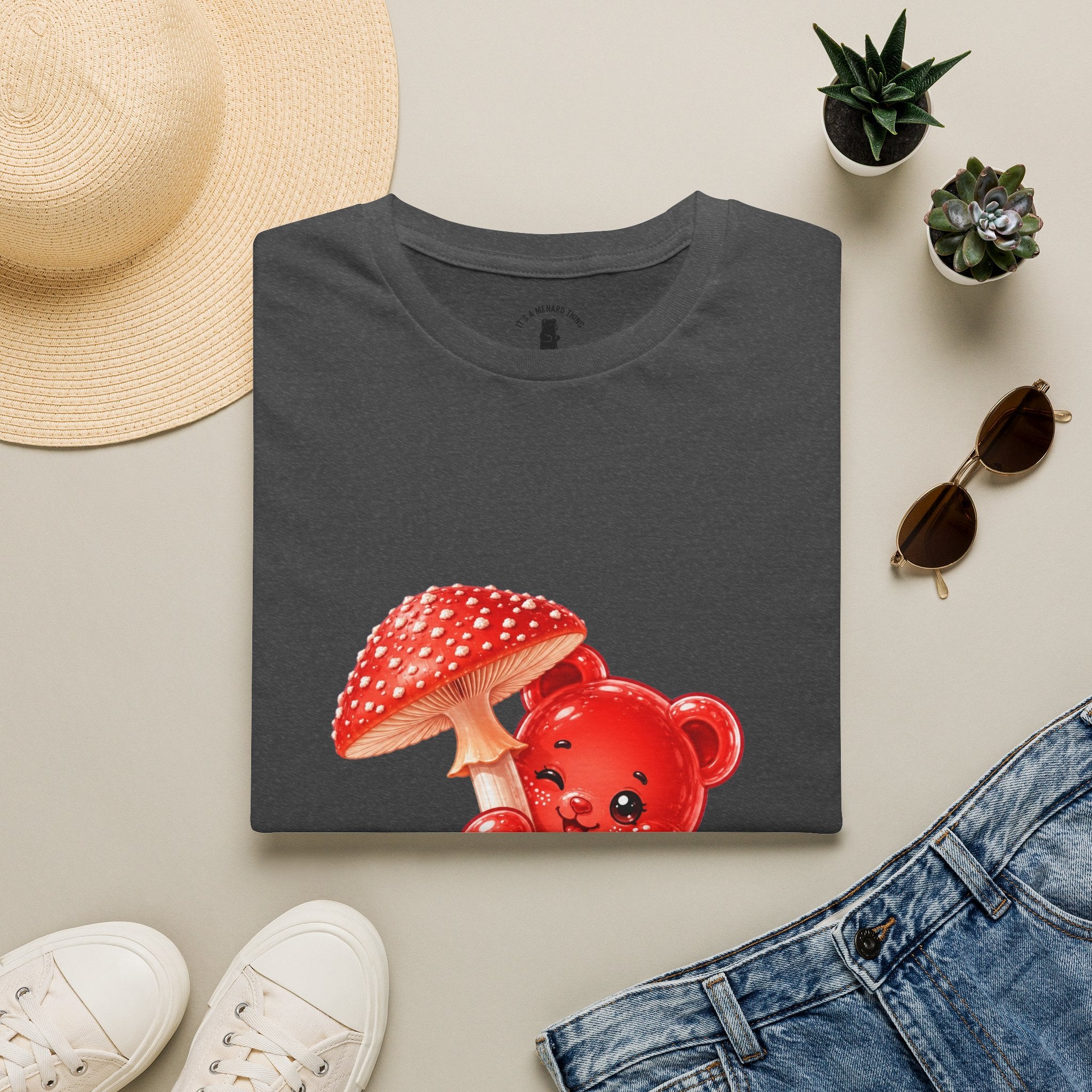 The Fly Agaric Fungi Special, Red Oozy Bear Gummy Friend- Graphic Shirt