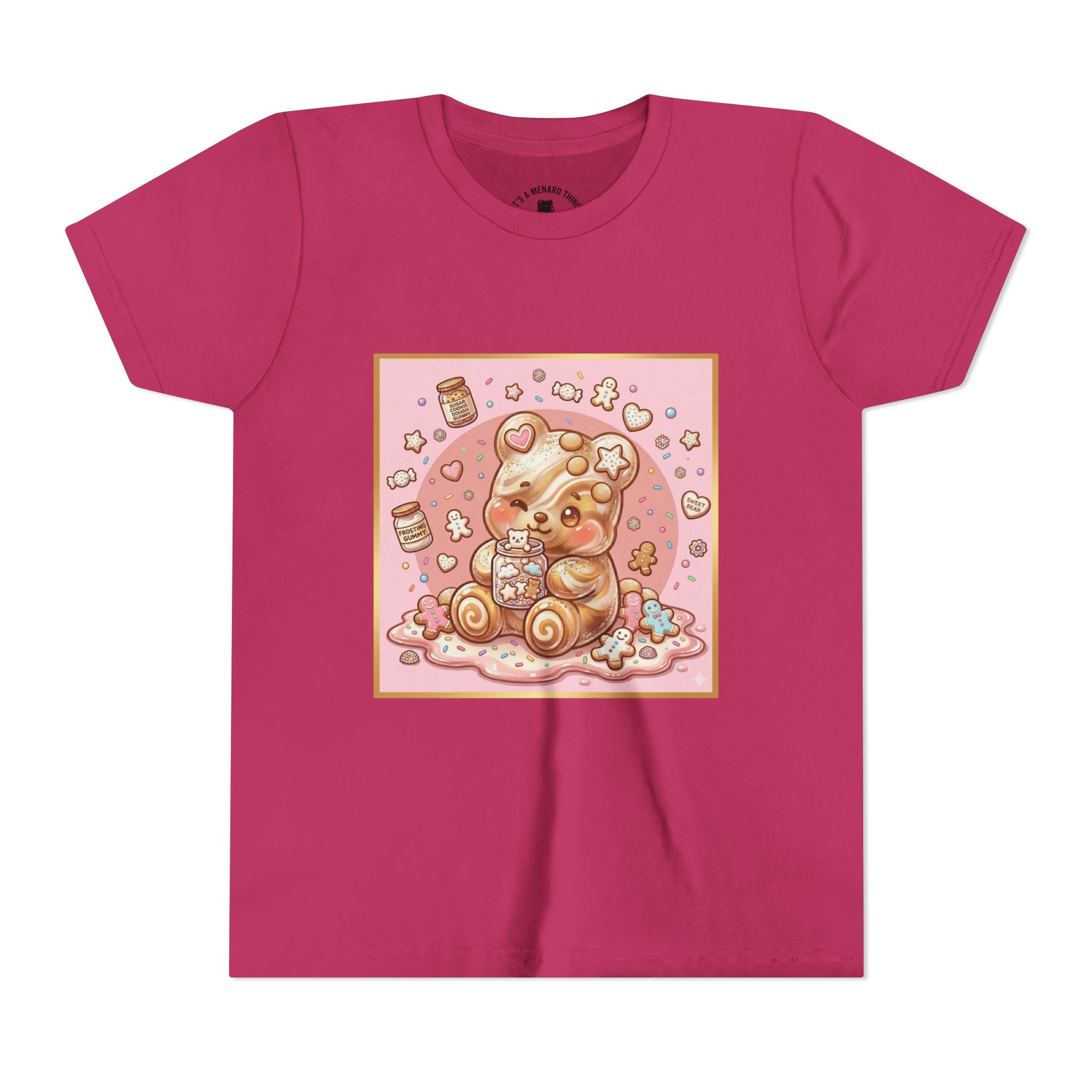 Sugar Frosted Holiday Cookie Gooey Gummy Bear Youth T-Shirt