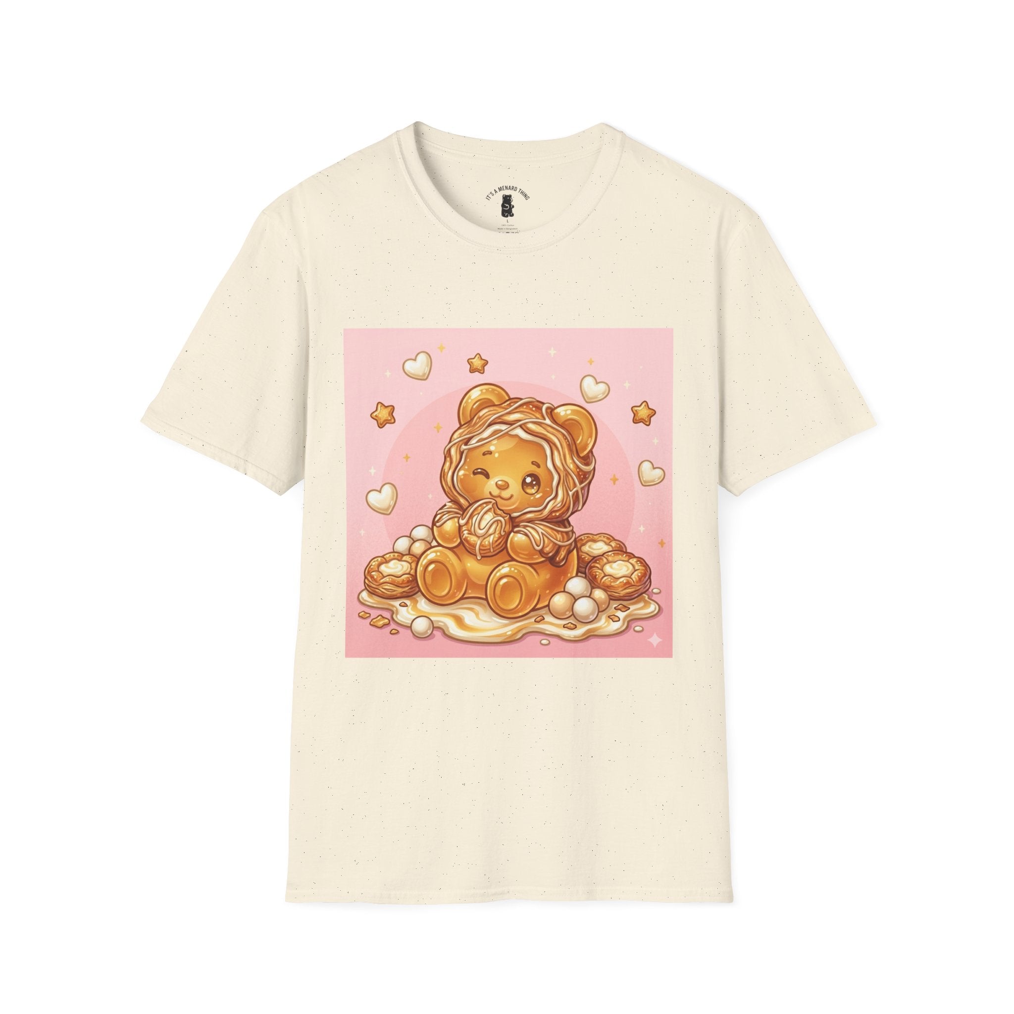 Cute Cheese Danish Gooey Gummy Bear — Kawaii Graphic T-Shirt