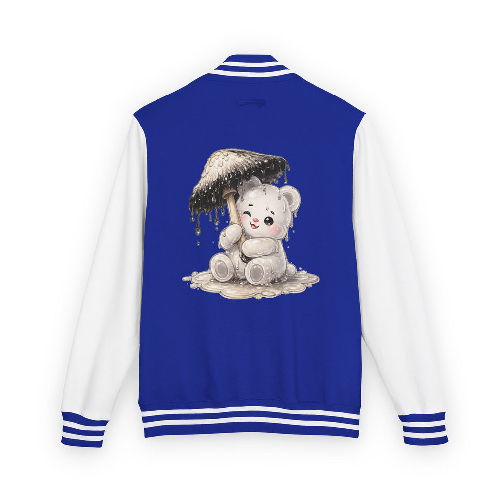 Pretty Ink Cap Mushroom, White Gooey Gummy Bear – Vintage Varsity Jacket