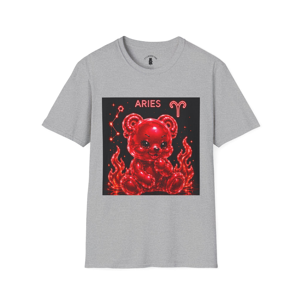 Aries Zodiac Oozy Bear Friend Astrology Special Addition- Graphic Shirt