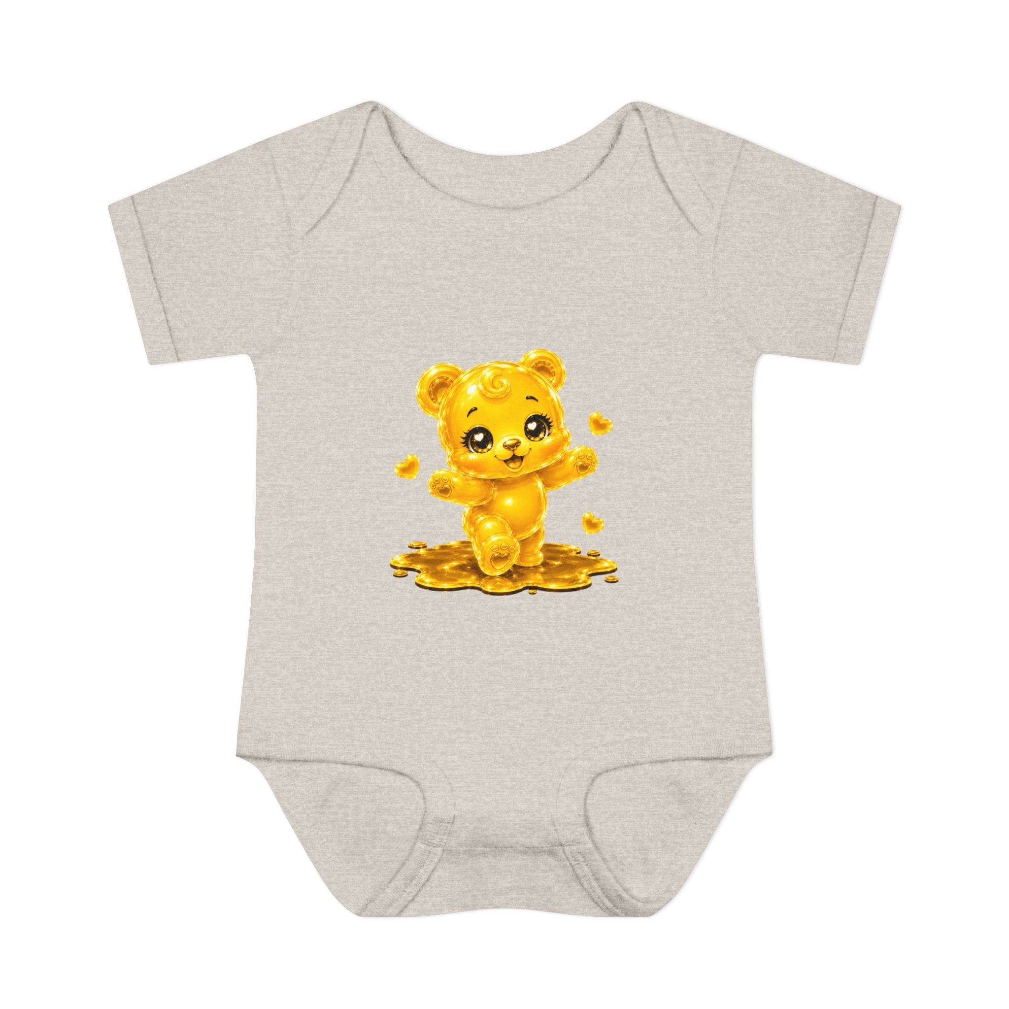 Baby Golden Oozy Gummy Bears First Steps, Cutie Addition- Graphic Onesie
