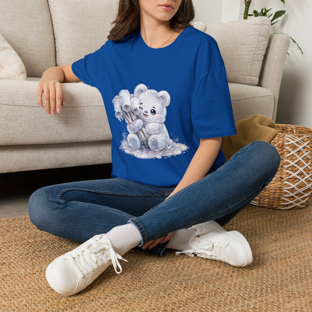 Special Ghost Pipe Mushroom Cluster, White Oozy Bear Gummy Friend- Graphic Shirt